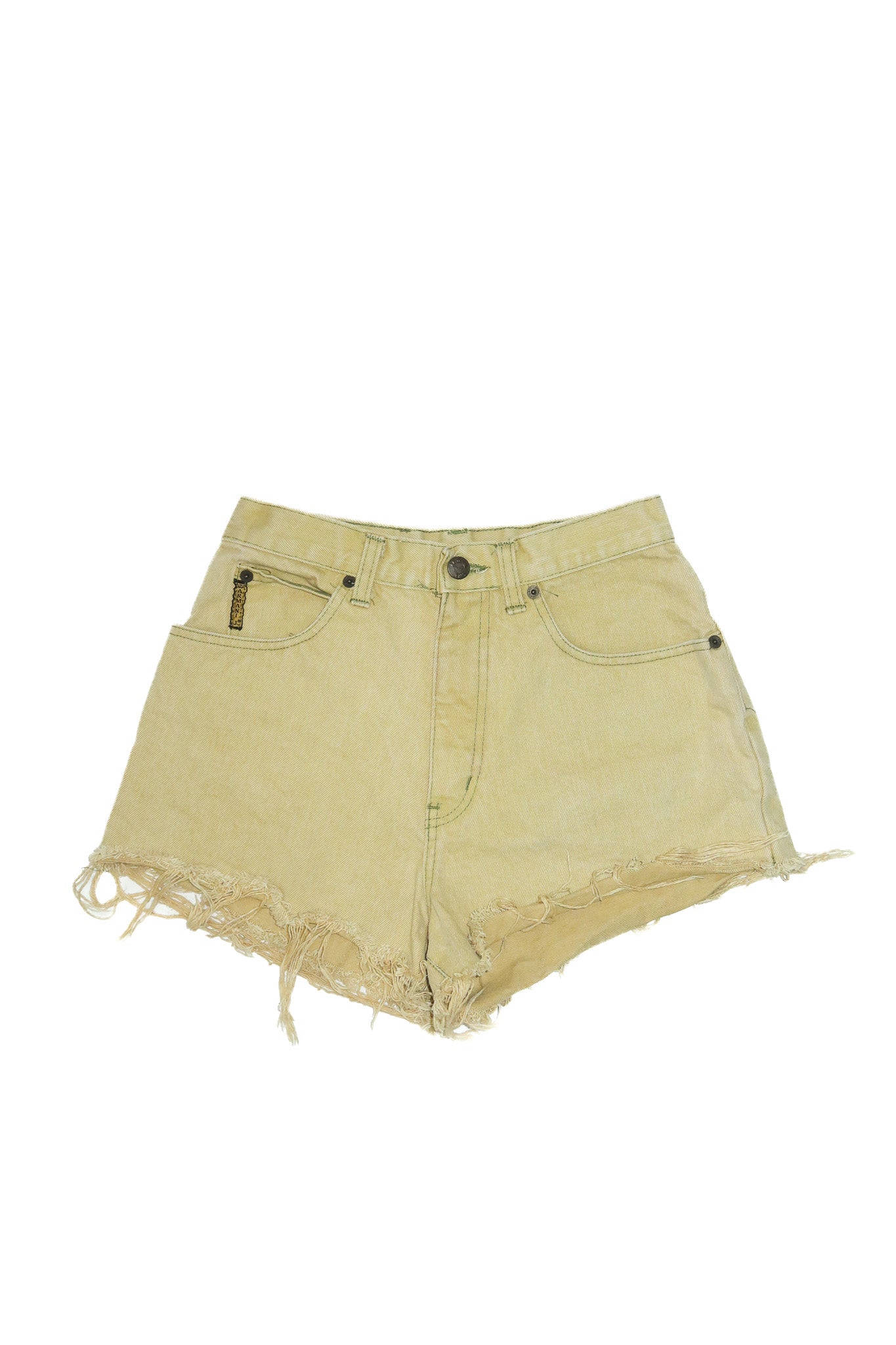 2000’s armani jeans frayed denim shorts khaki.