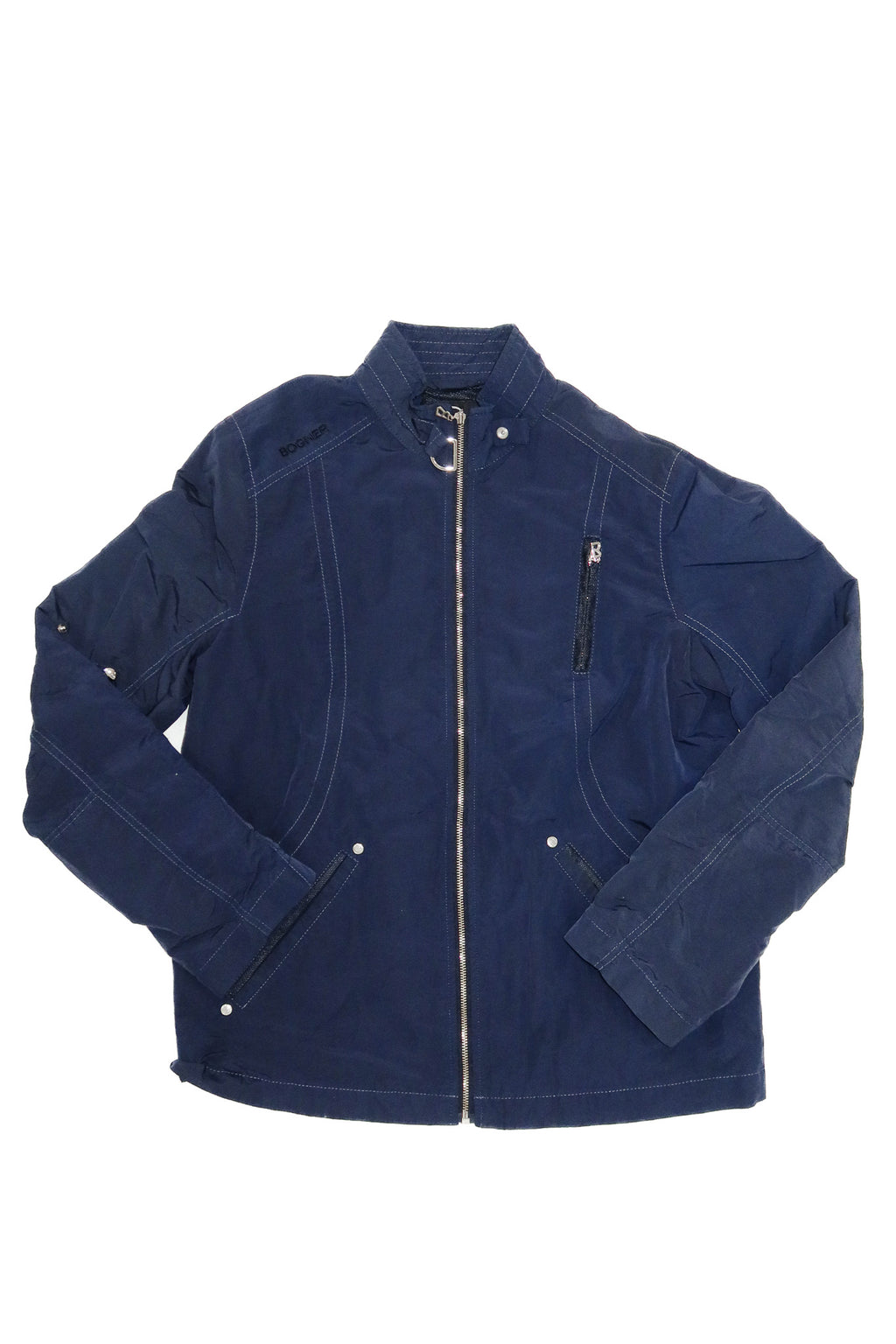 90's bogner lightweight sports jacket navy.