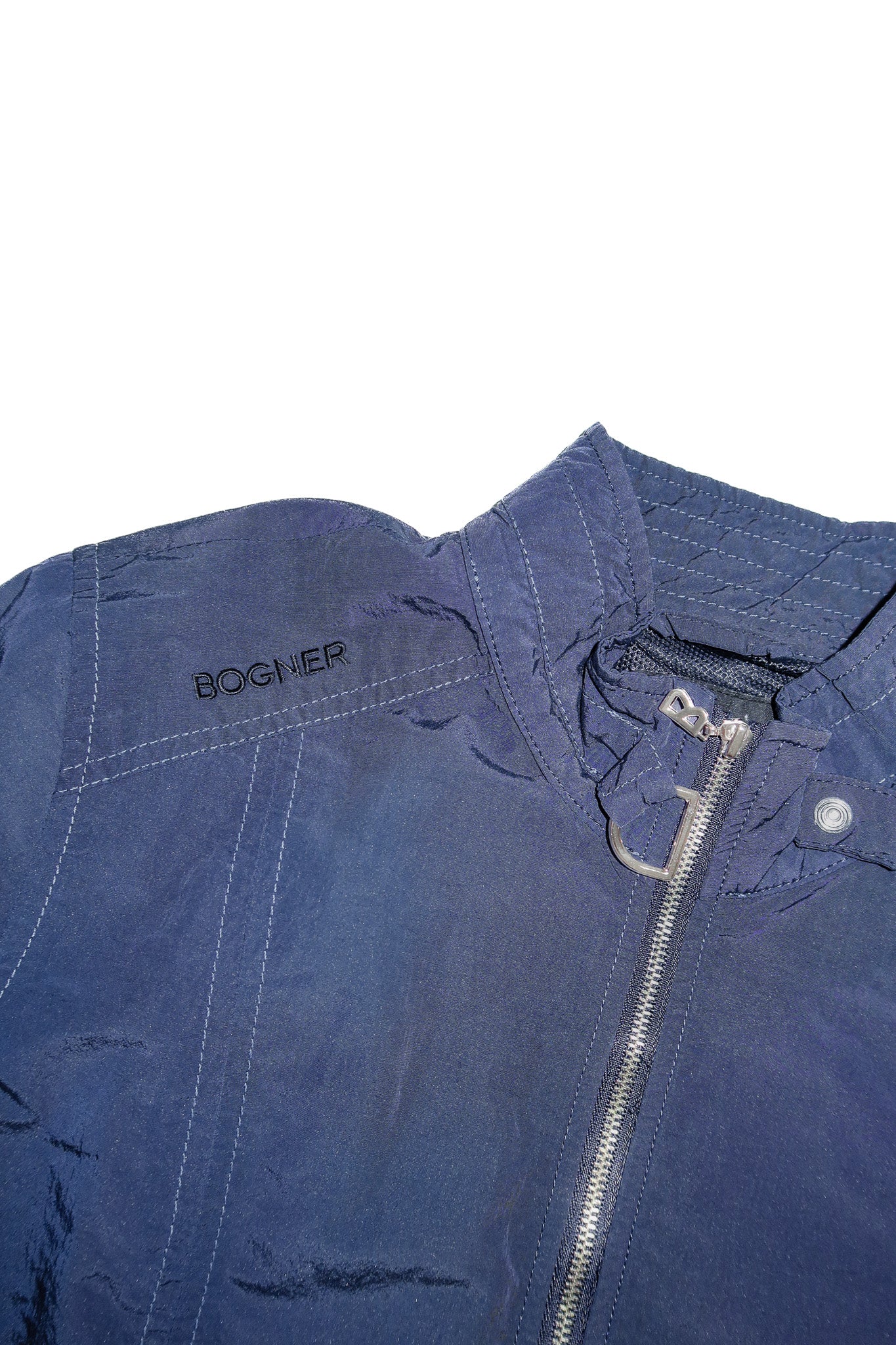 90's bogner lightweight sports jacket navy.