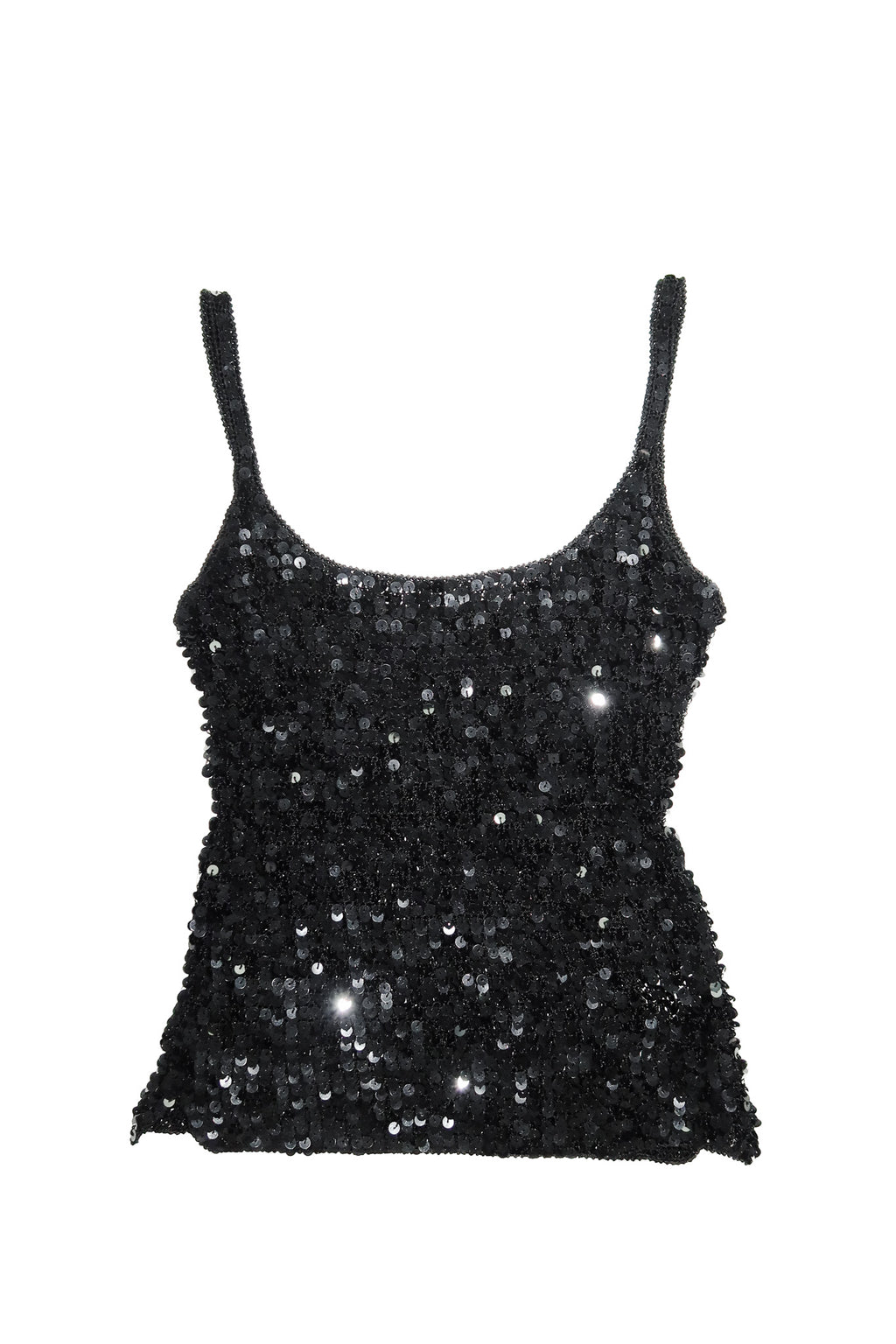 castro concept sequin tank top black.