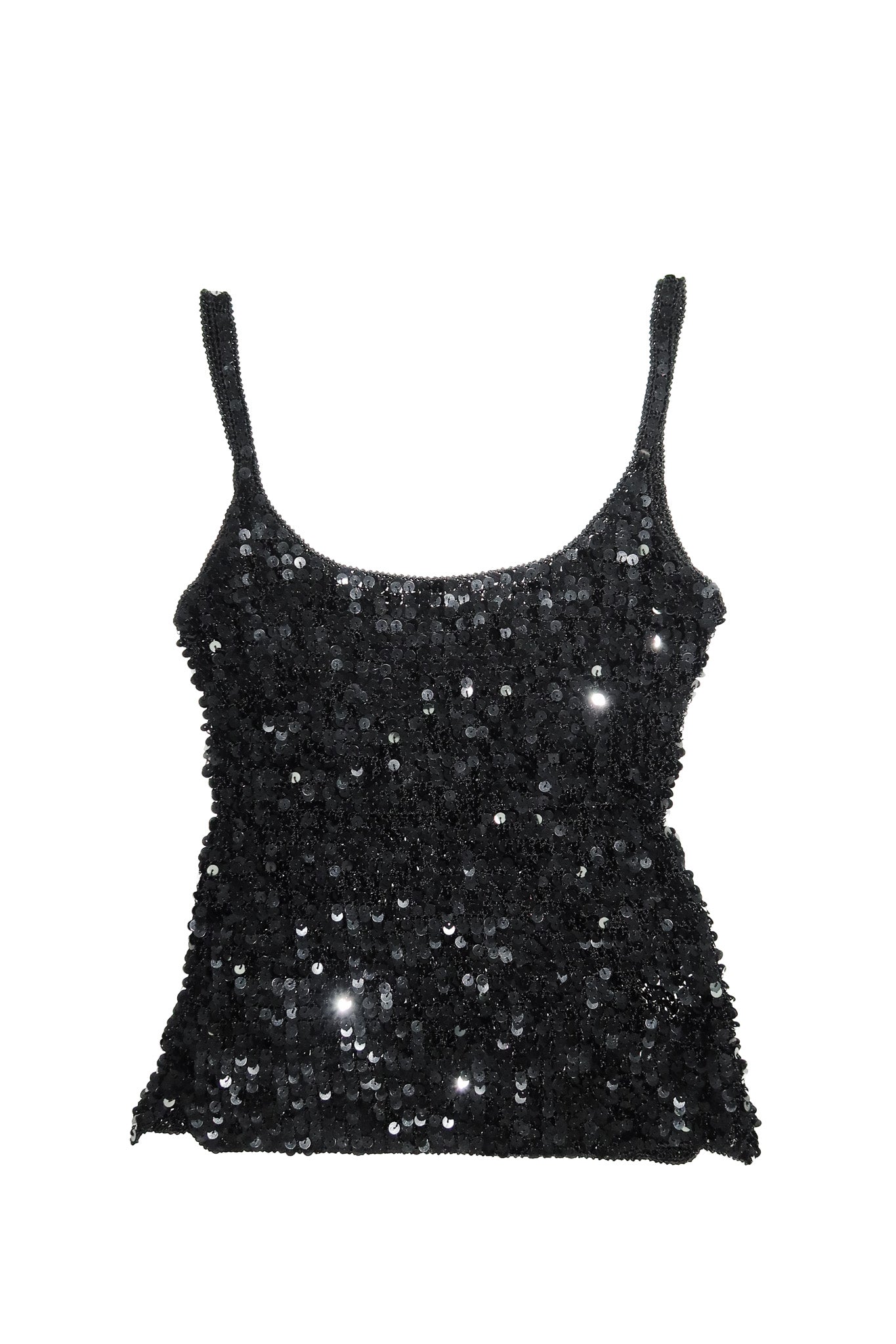 castro concept sequin tank top black.