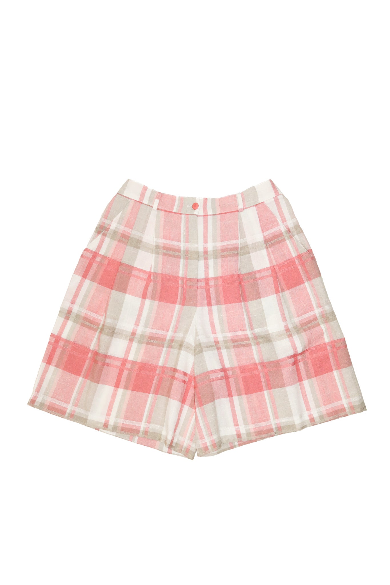 1990’s target plaid high waisted shorts pink.