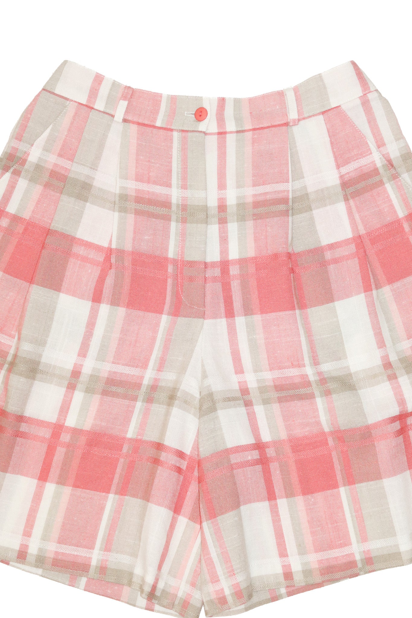 1990’s target plaid high waisted shorts pink.