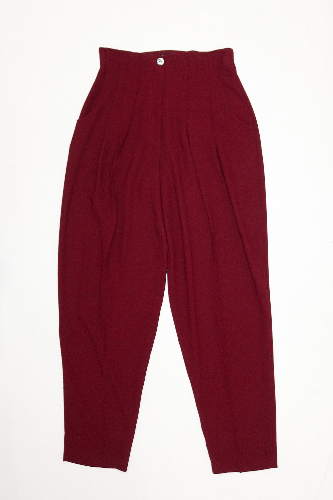 network tailored vest & pants set burgundy.