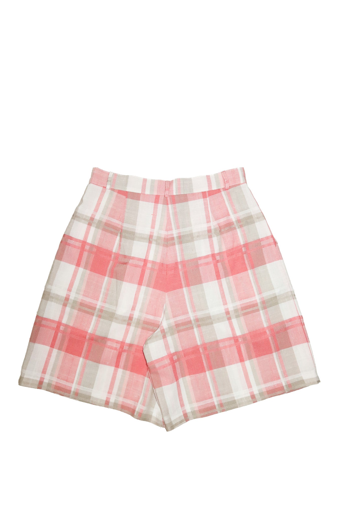 1990’s target plaid high waisted shorts pink.