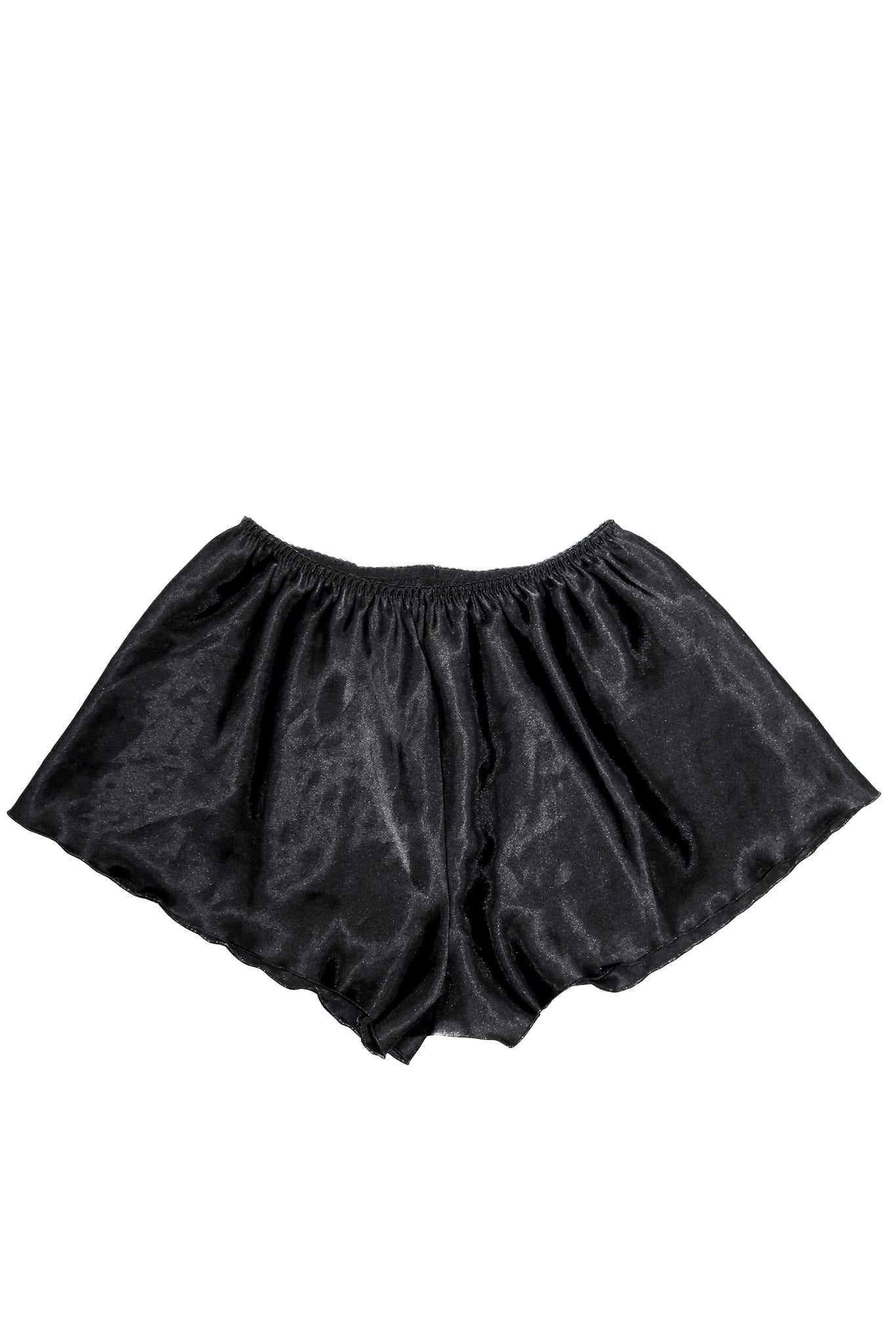 undercover wear satin sleep shorts black.