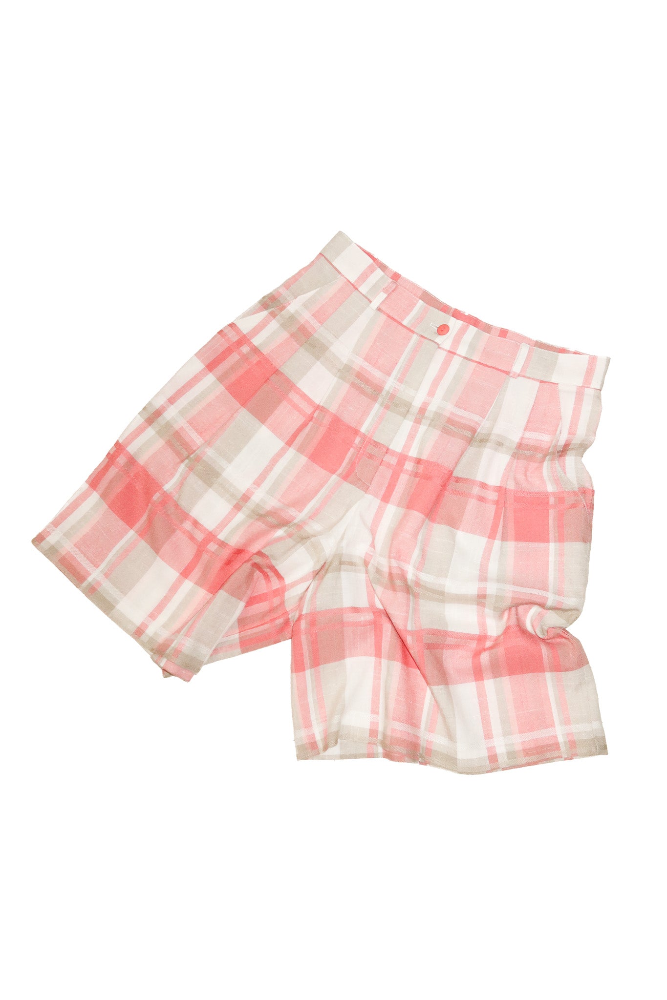 1990’s target plaid high waisted shorts pink.