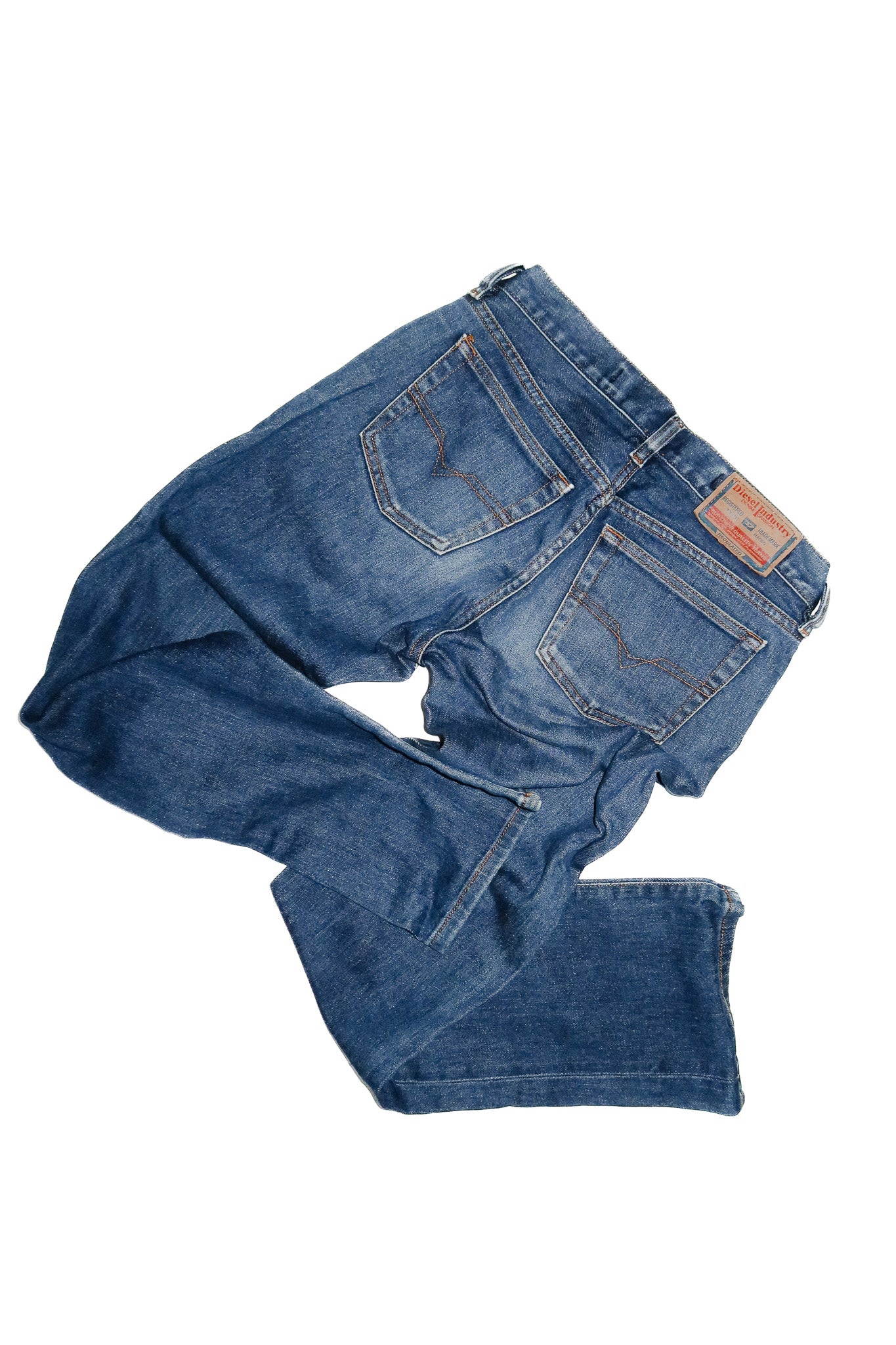 2000's diesel zeroX denim bootcut jeans dark blue.