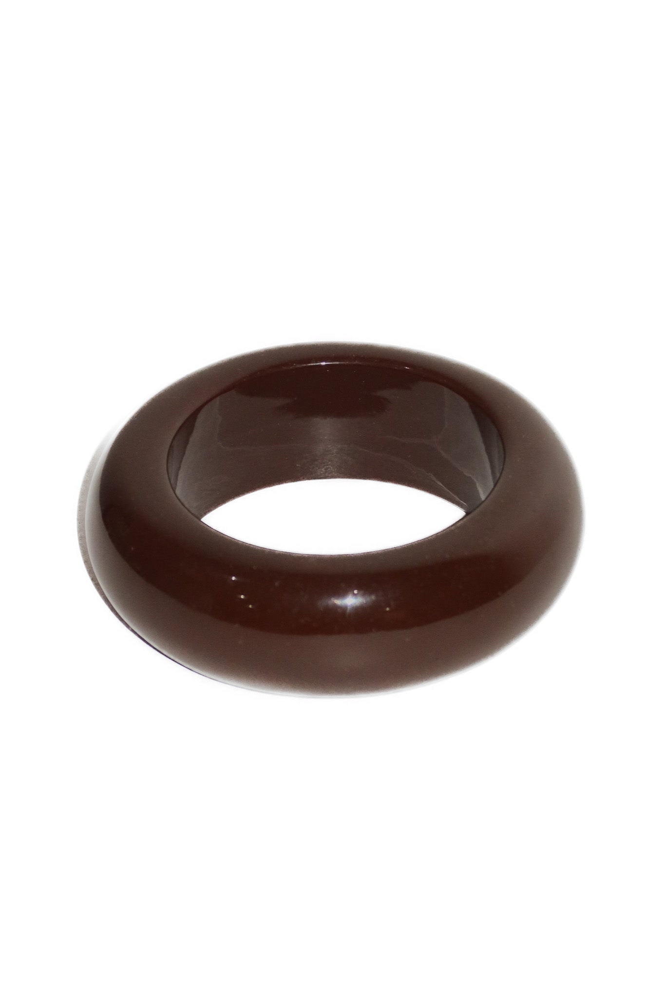 1970’s heavyweight resin dome bracelet brown.