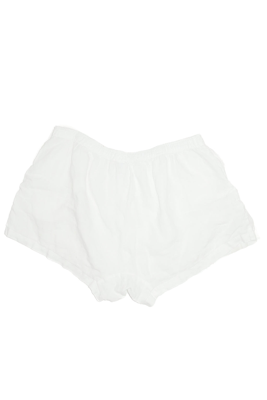 deji studios linen shorts white.