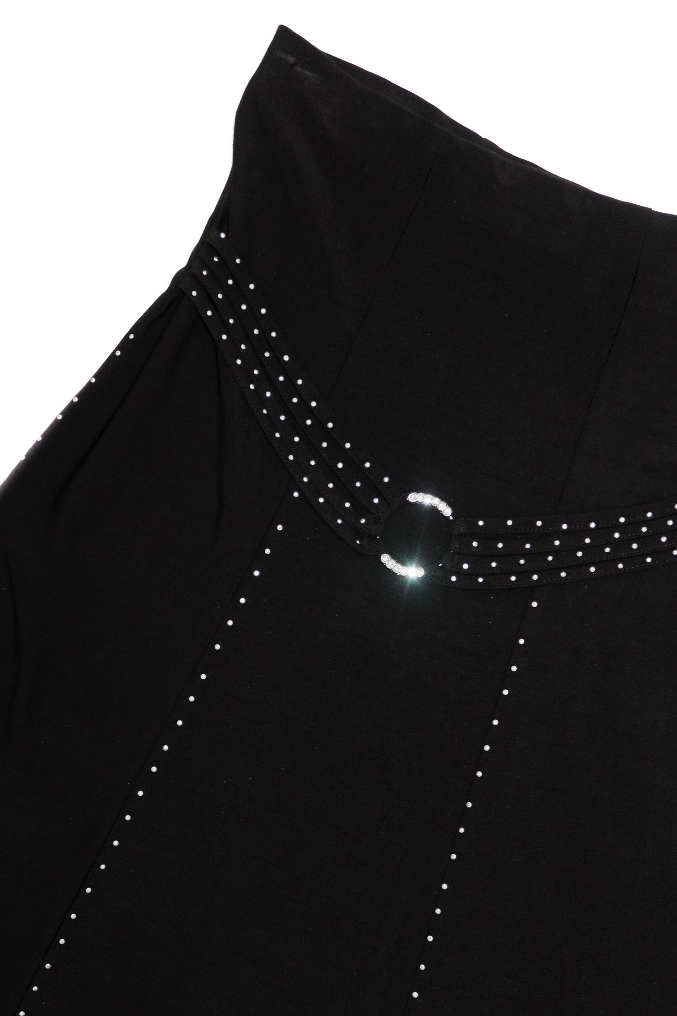 briecom bedazzled mermaid maxi skirt black.