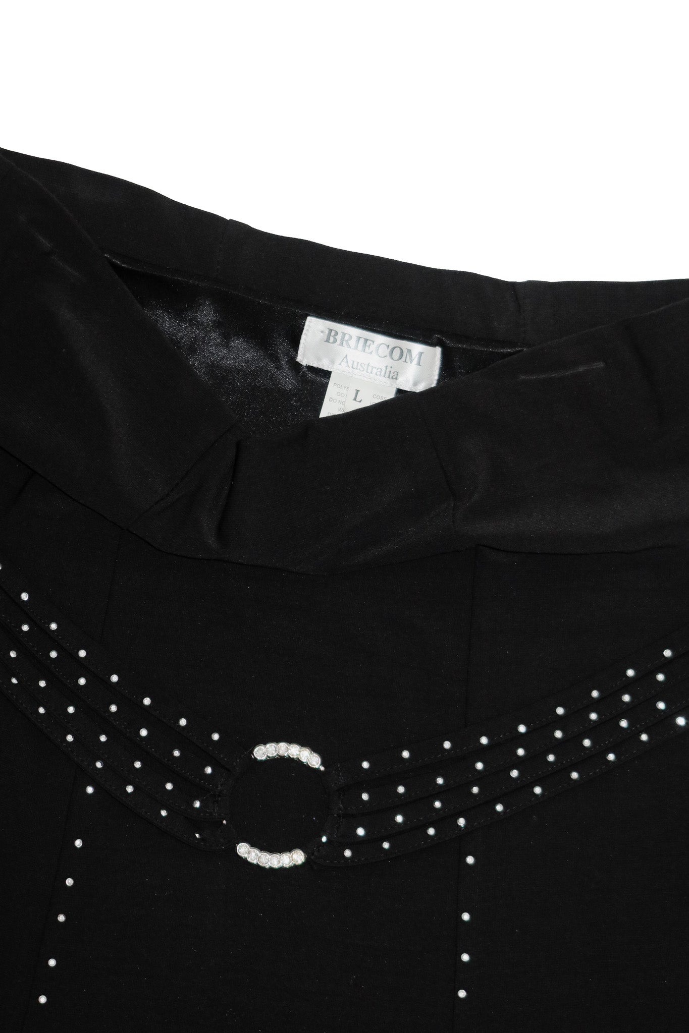 briecom bedazzled mermaid maxi skirt black.