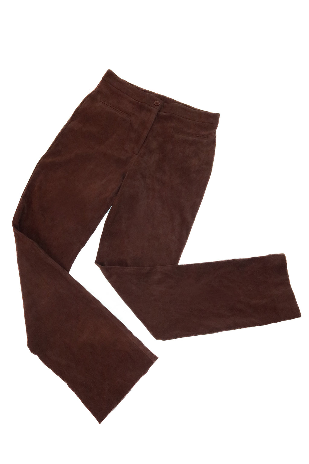 2000’s sportsgirl velour flare trousers chocolate brown.