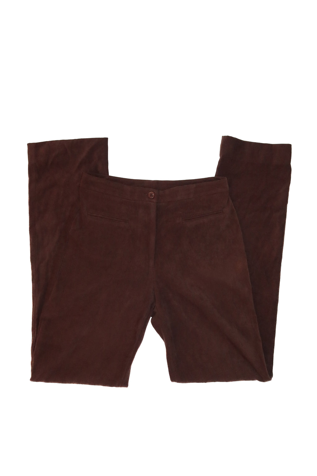 2000’s sportsgirl velour flare trousers chocolate brown.