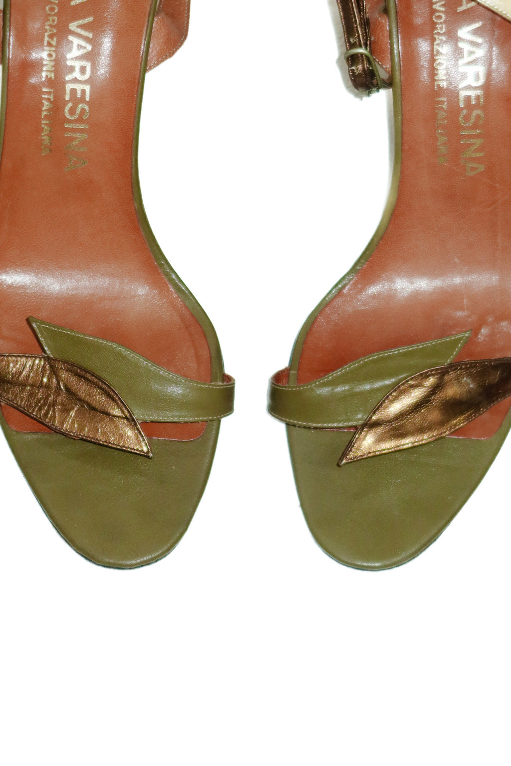 la varesina heels olive.