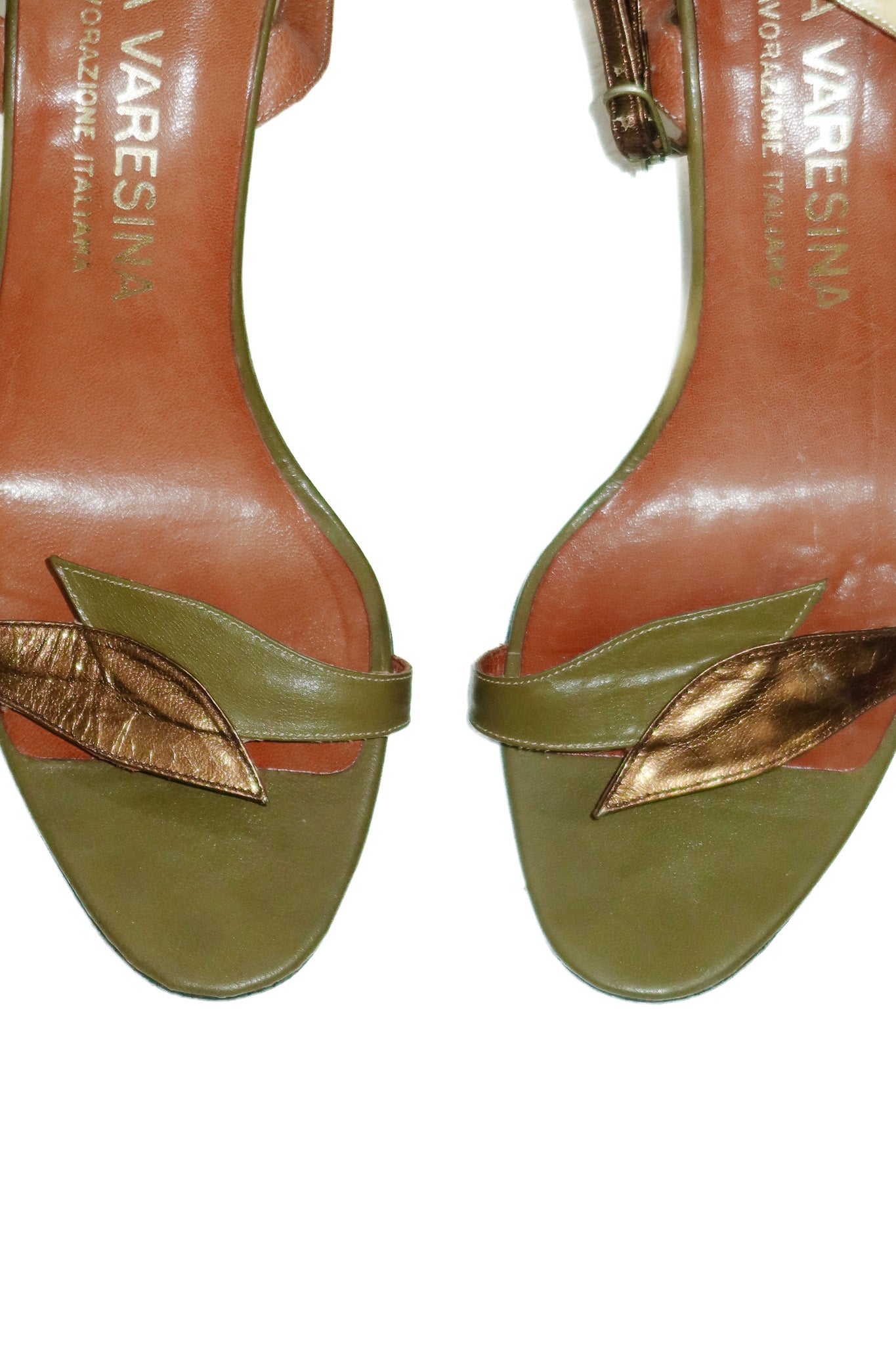 la varesina heels olive.