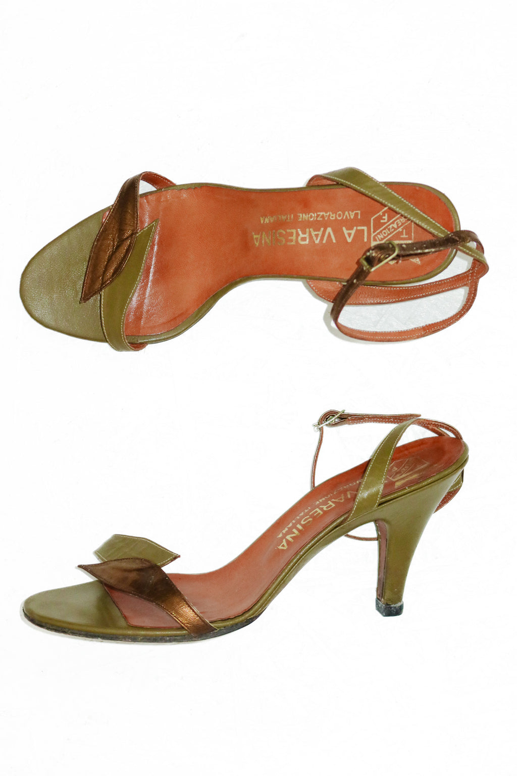 la varesina heels olive.