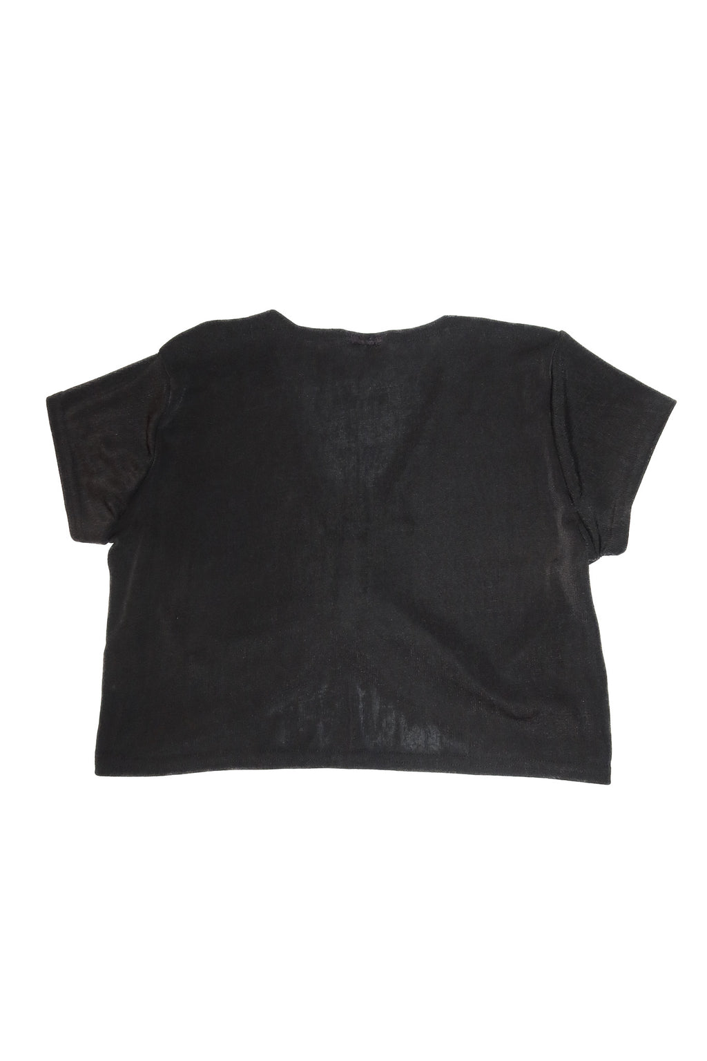 2000’s undercoverwear twist front sheer top black.