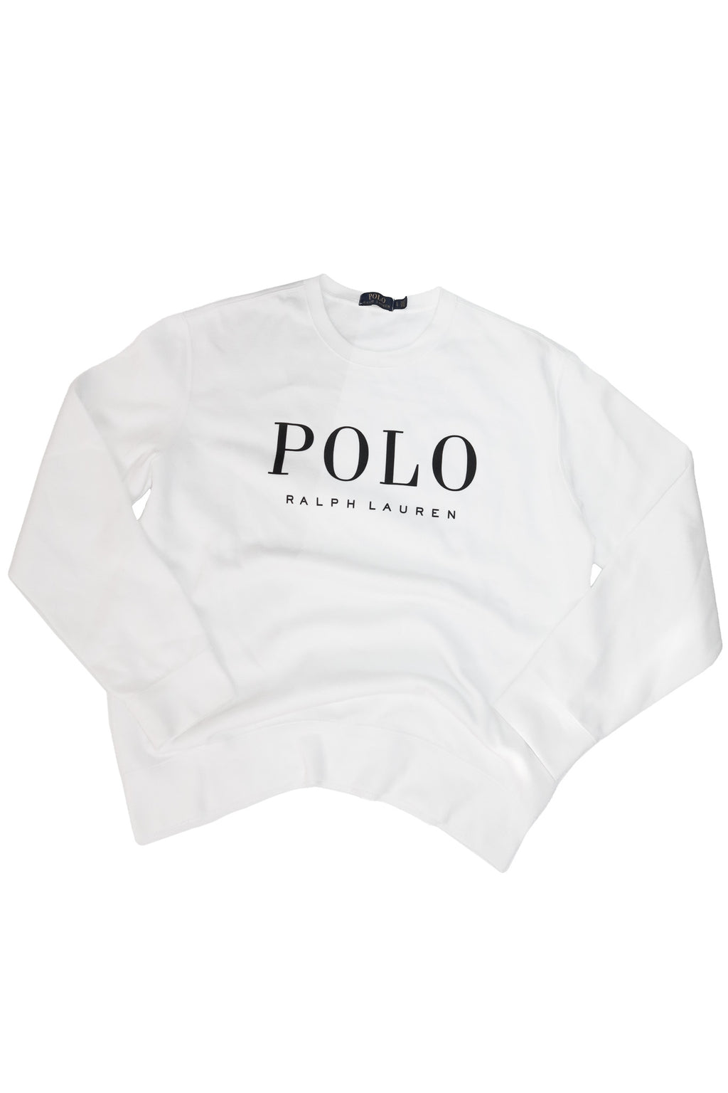 polo ralph lauren logo crewneck sweatshirt white.