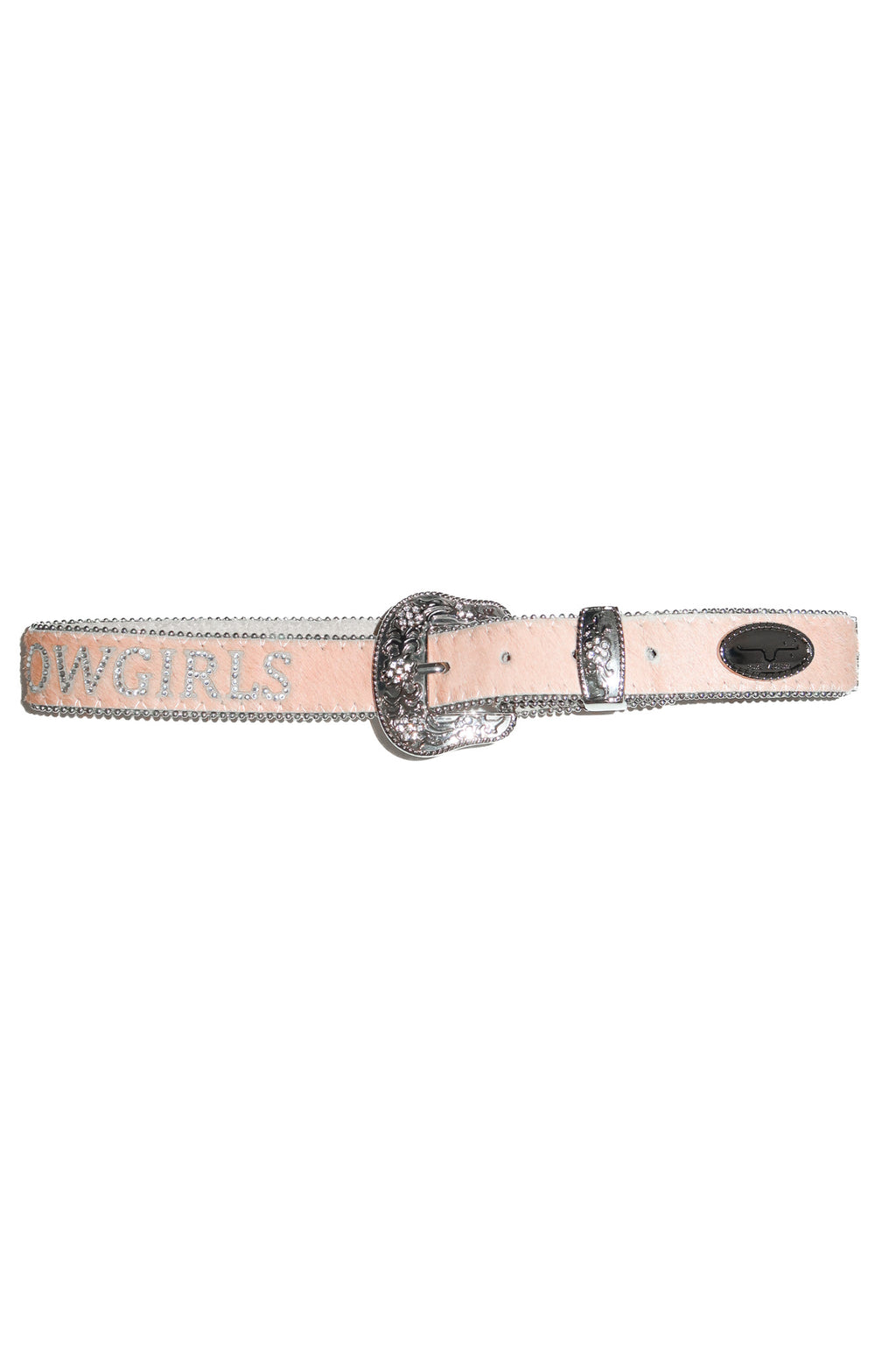 2000’s pure western ‘cowgirls’ pony hair leather diamante belt pink.