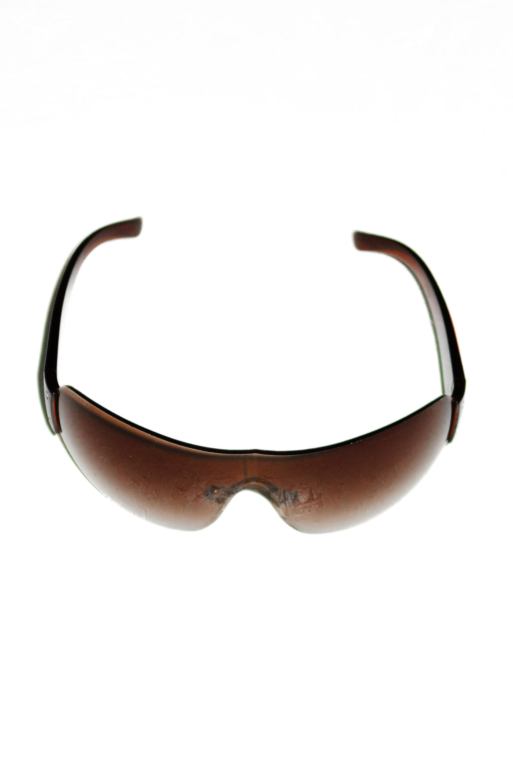 prada linea rossa rimless sunglasses brown.