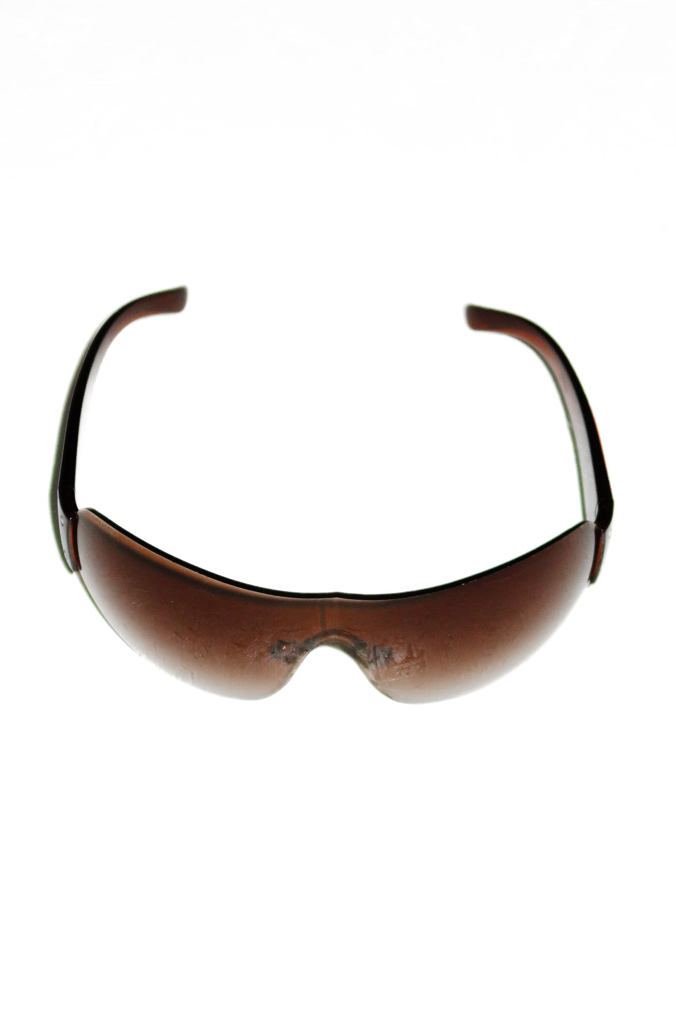 prada linea rossa rimless sunglasses brown.