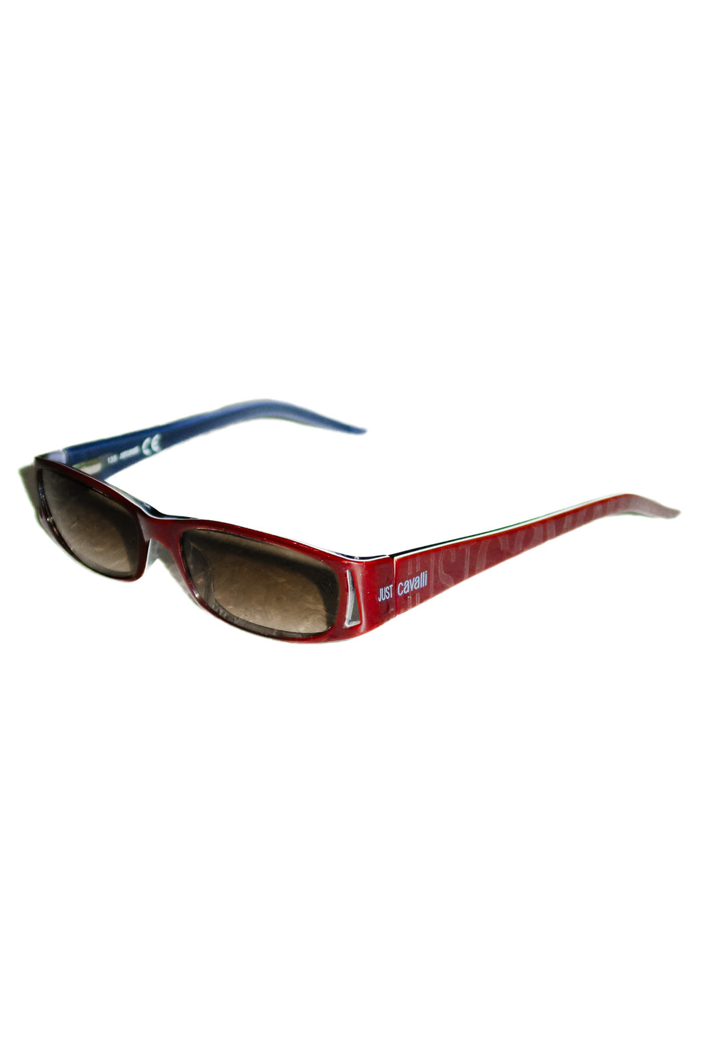 roberto cavalli logo wrap sunglasses burgundy.