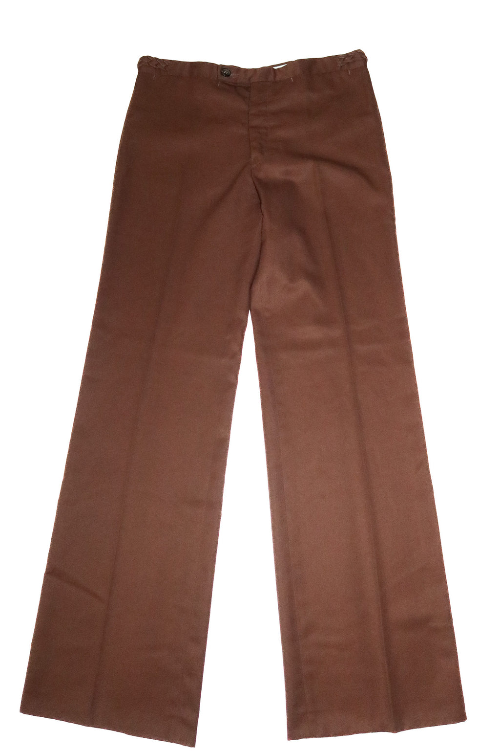 1970’s tailored flare trousers chocolate brown.