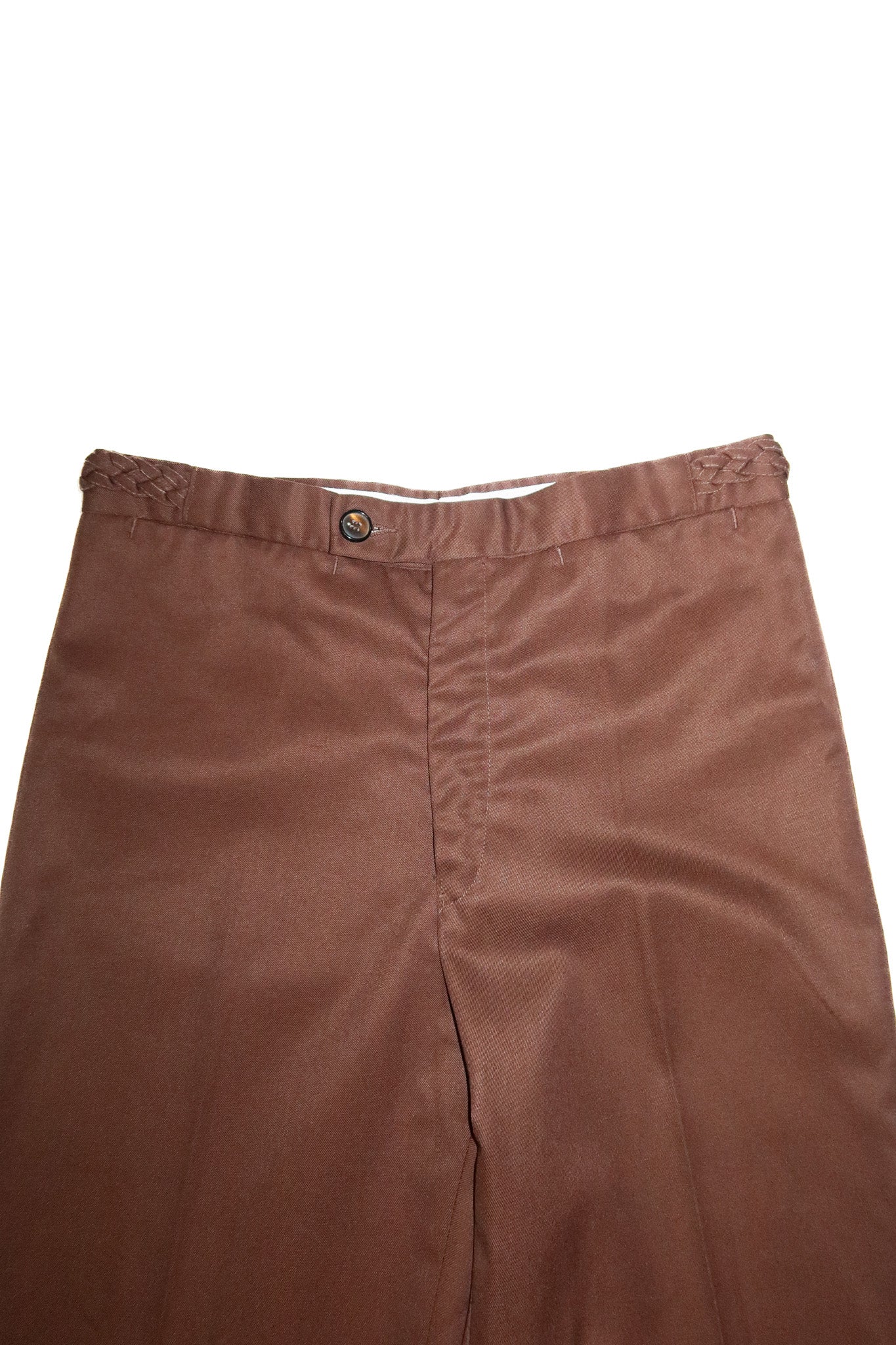 1970’s tailored flare trousers chocolate brown.