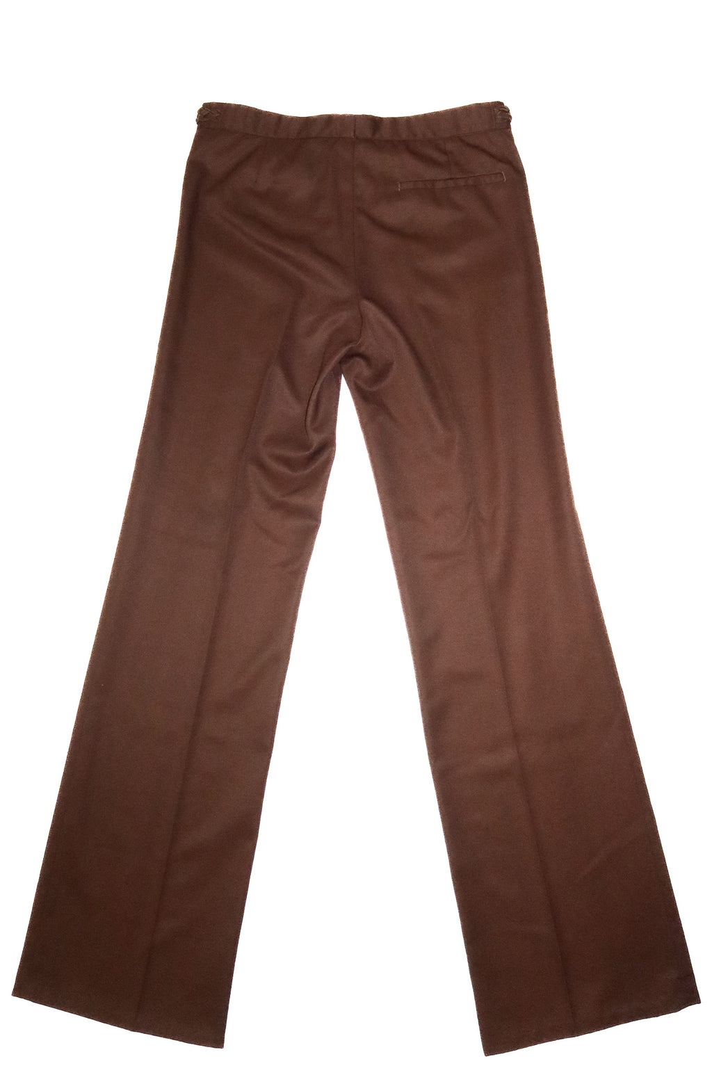 1970’s tailored flare trousers chocolate brown.
