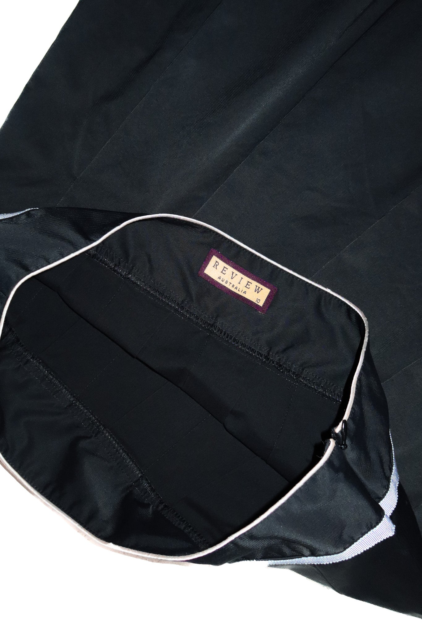 1990’s review australia flared mini skirt black.