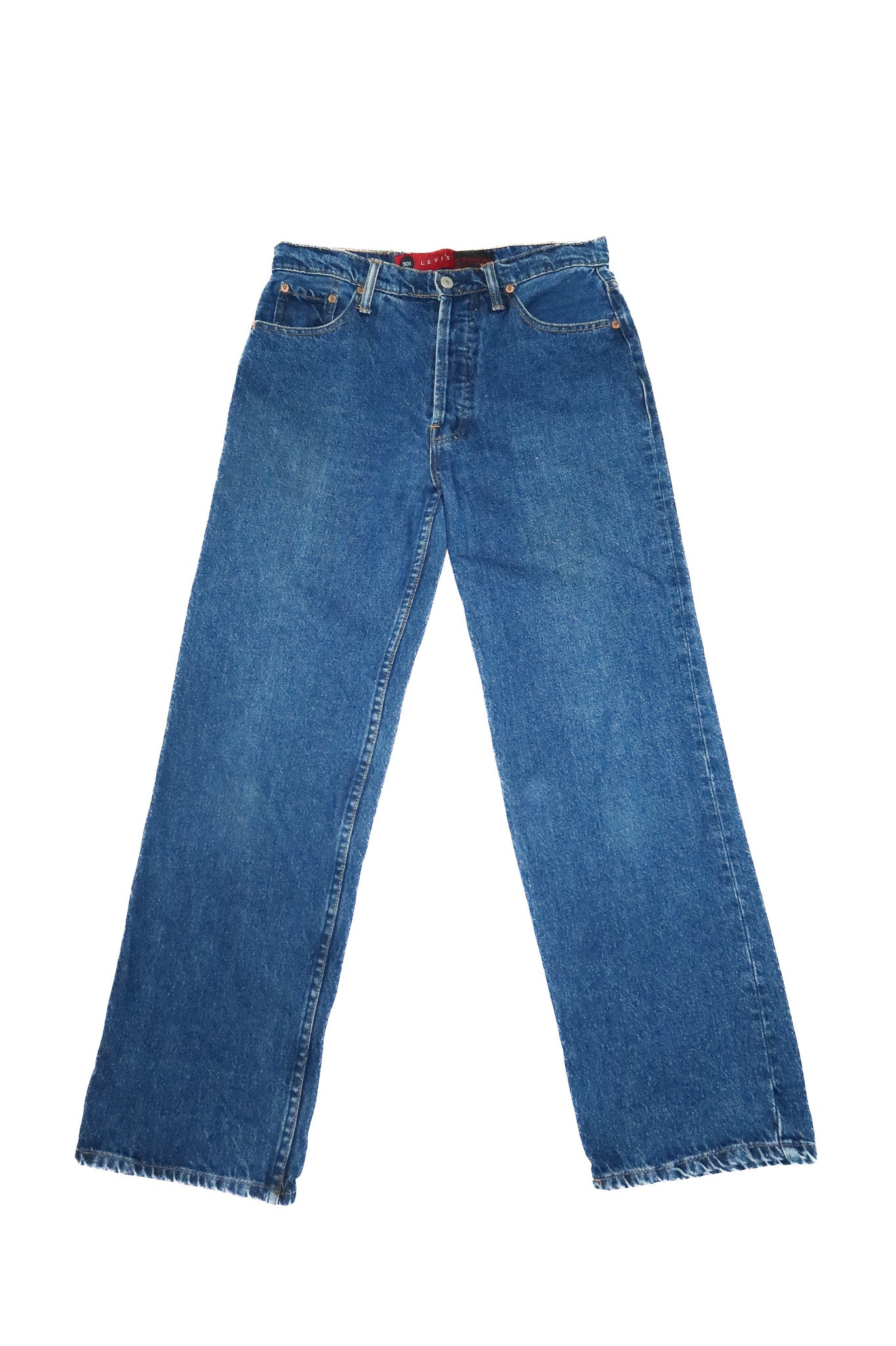 1990’s levi’s 501 straight leg jeans blue.
