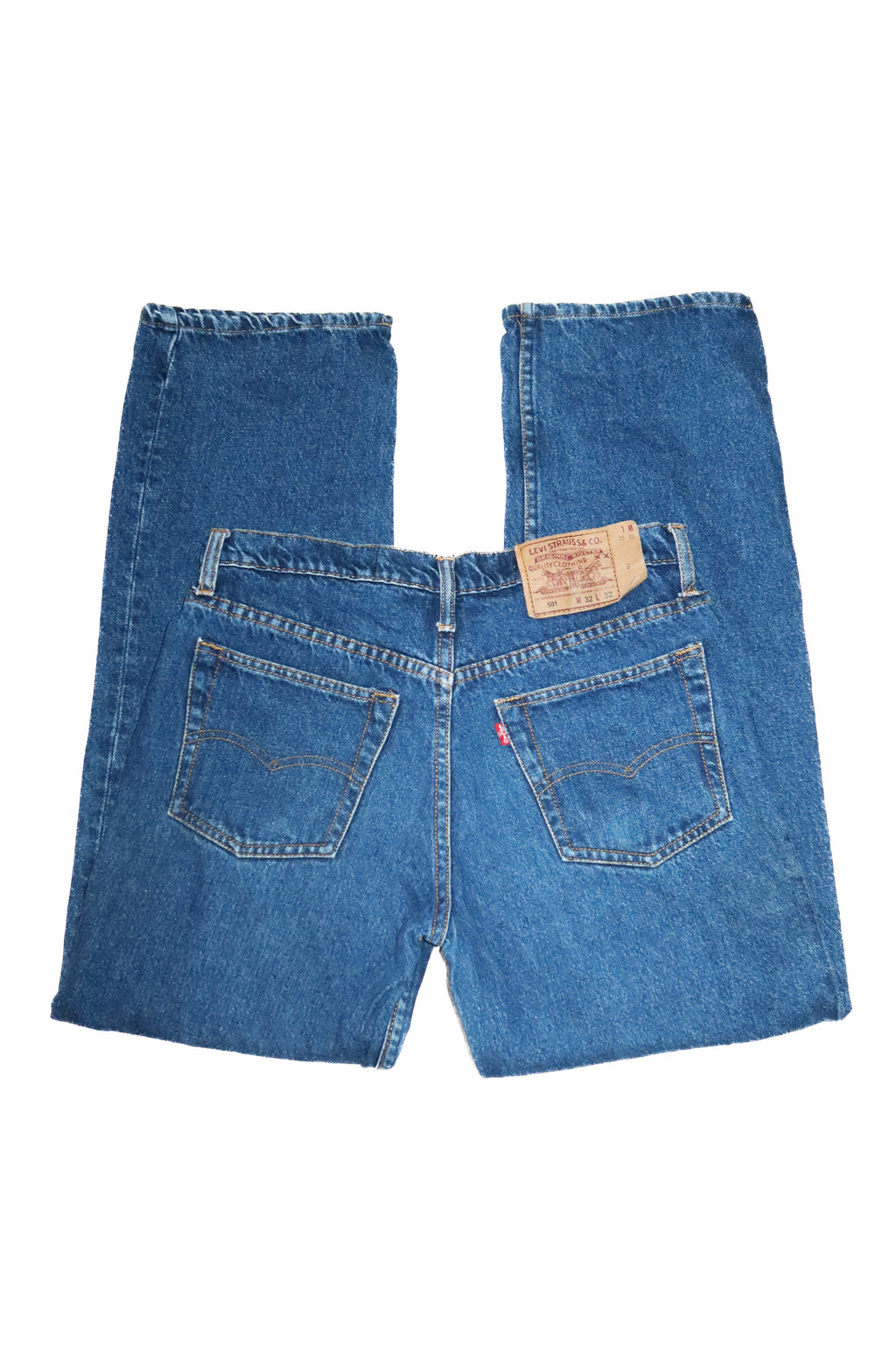 1990’s levi’s 501 straight leg jeans blue.