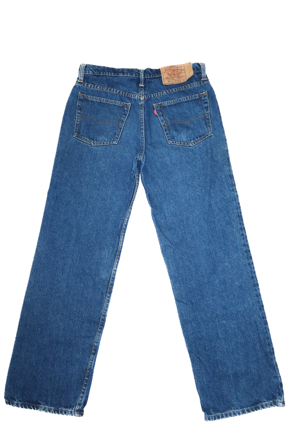 1990’s levi’s 501 straight leg jeans blue.