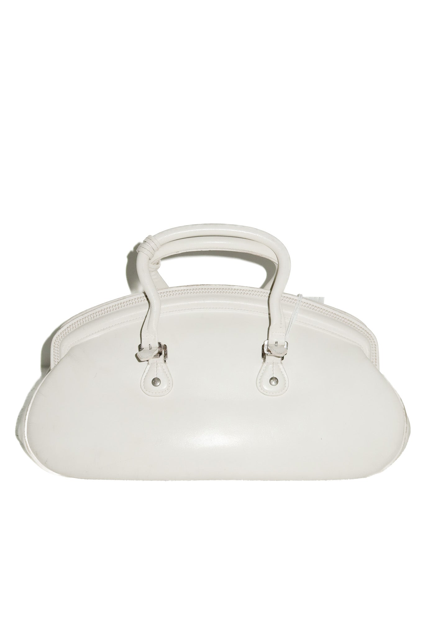 christian dior runway detective bag white.