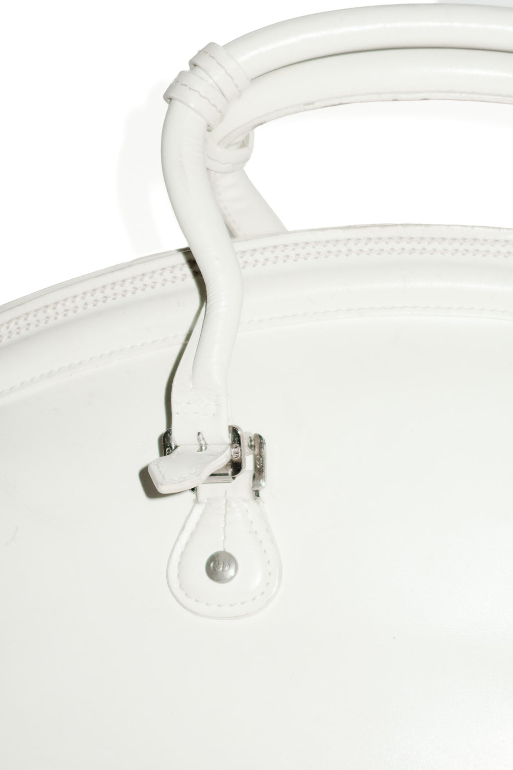 christian dior runway detective bag white.
