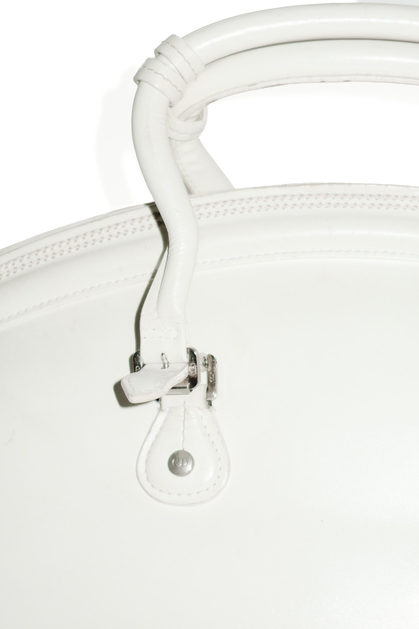christian dior runway detective bag white.