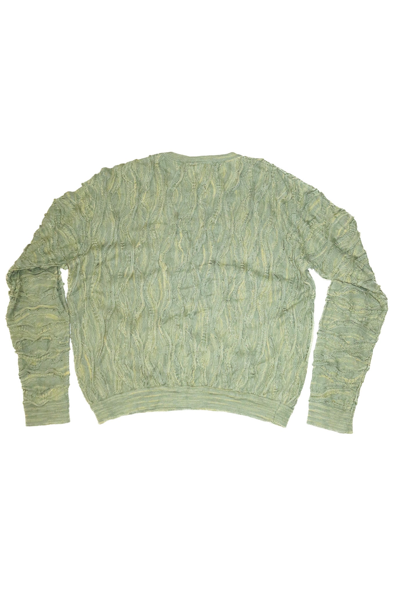 1990’s purely australian textured cotton knit jumper green.