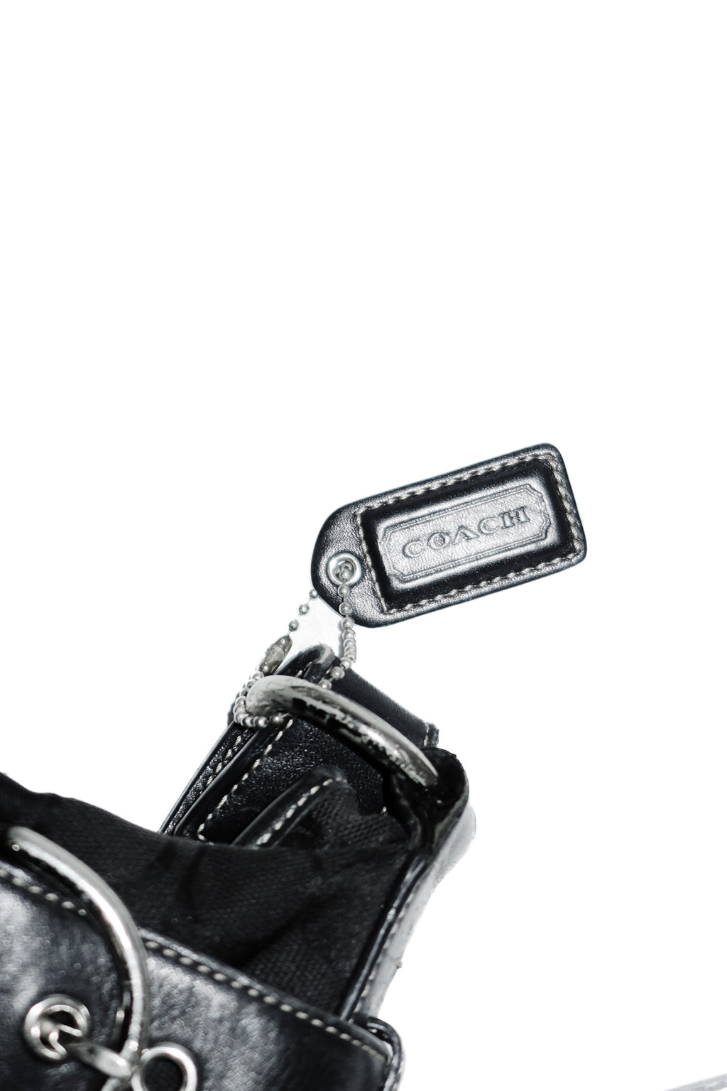 coach canvas/leather soho shoulder bag black jacquard.