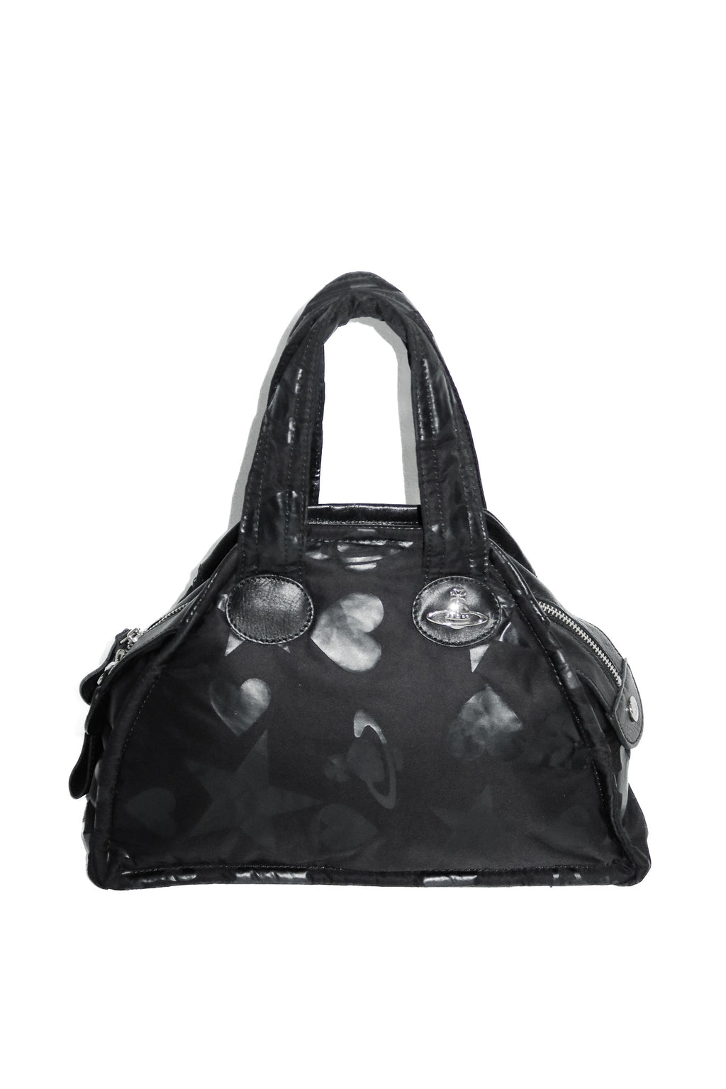vivienne westwood nylon orb yasmine handbag black.