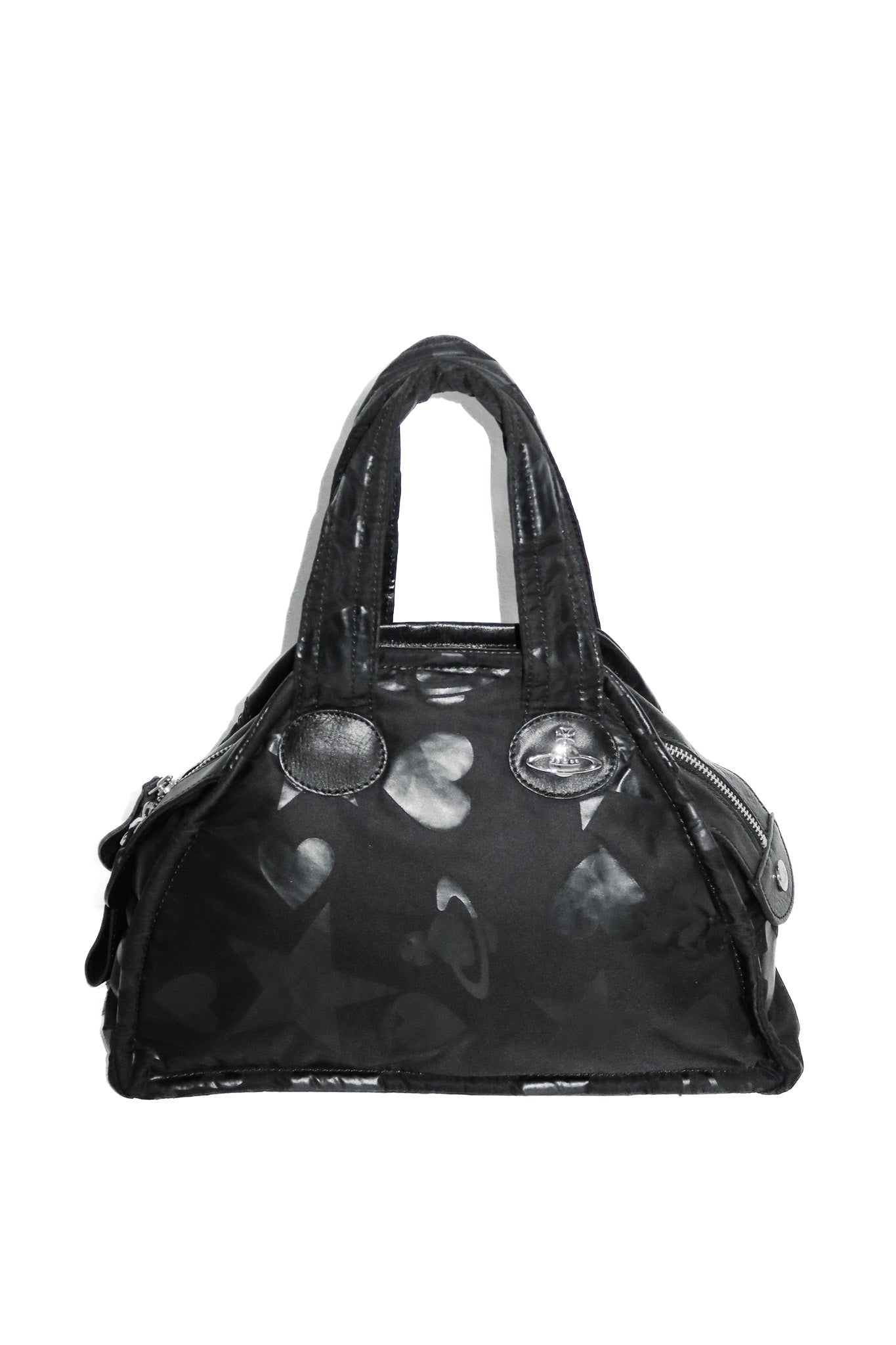 vivienne westwood nylon orb yasmine handbag black.