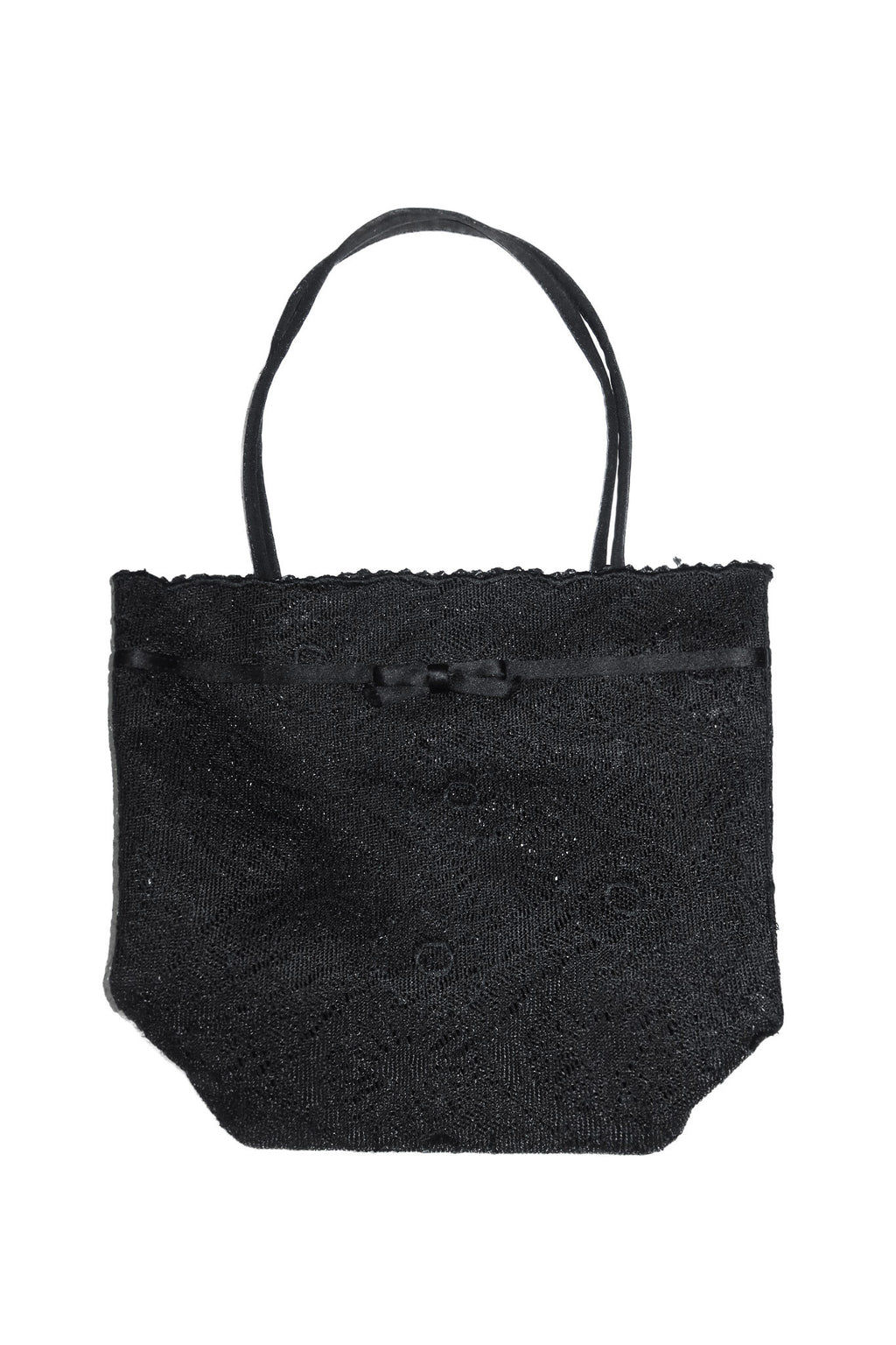 2000’s lace mesh mini bucket handbag black.
