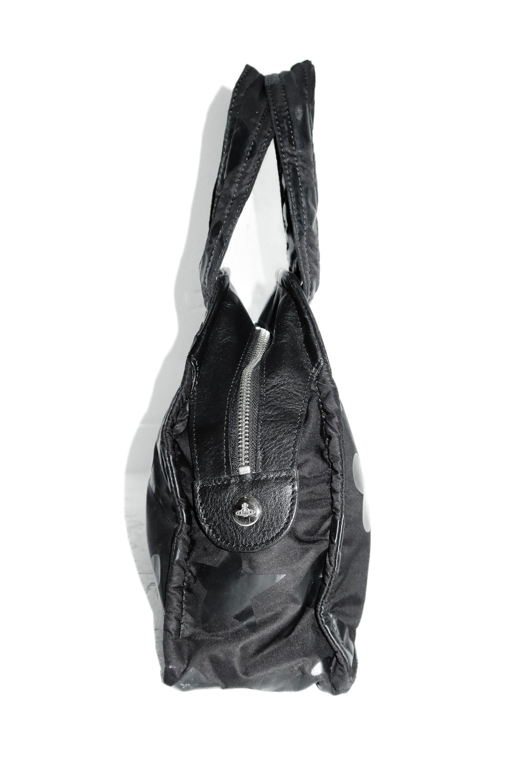 vivienne westwood nylon orb yasmine handbag black.