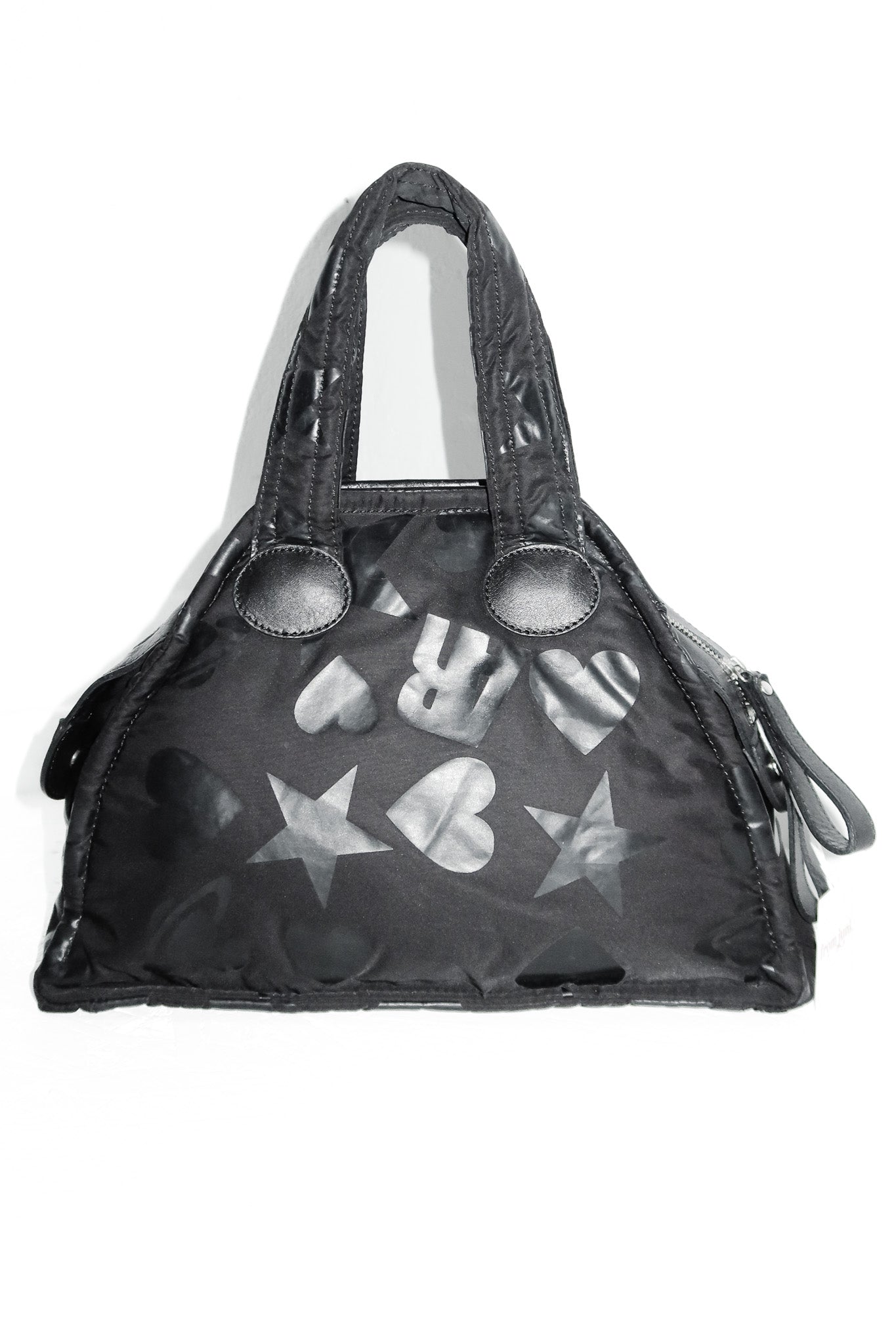 vivienne westwood nylon orb yasmine handbag black.