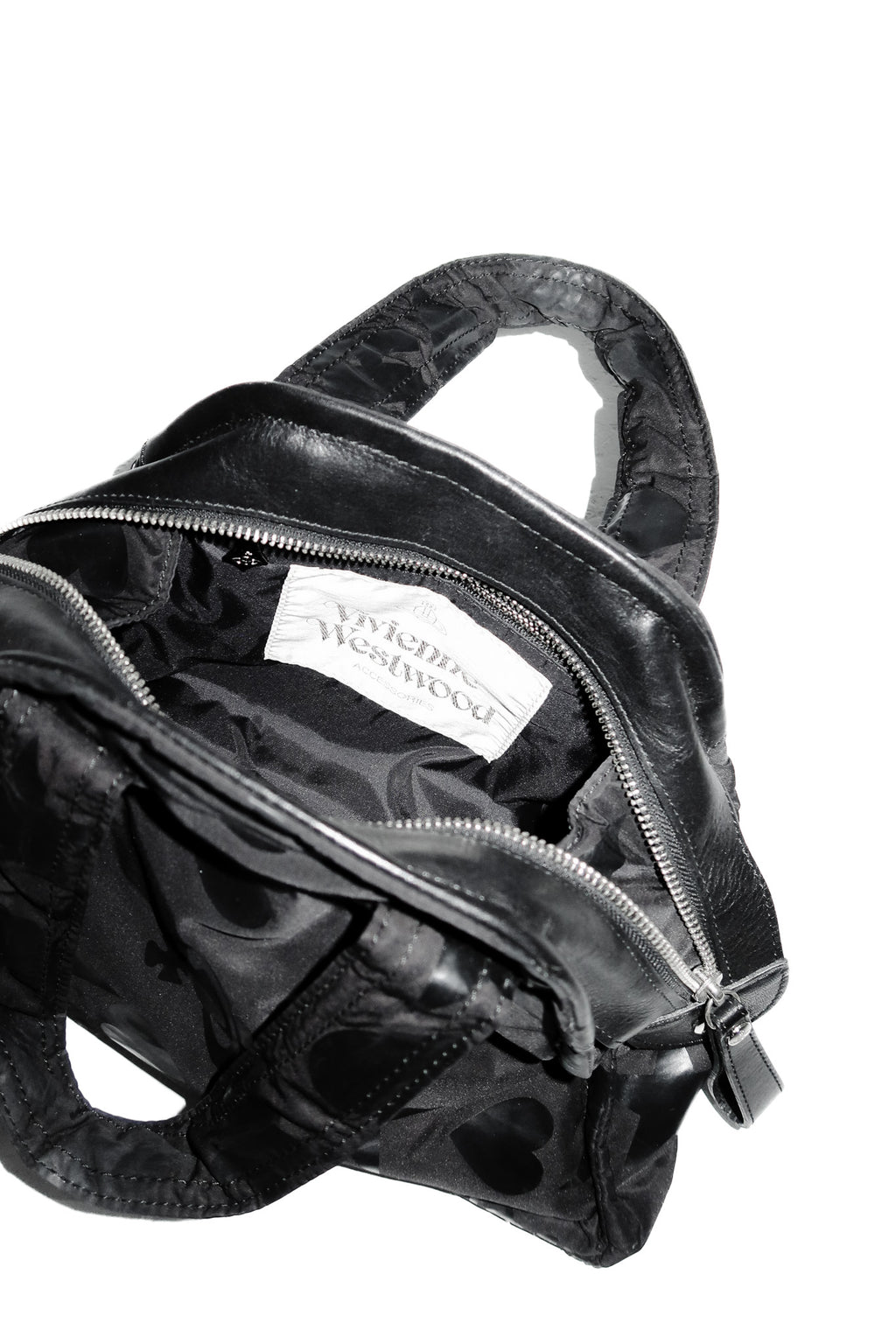 vivienne westwood nylon orb yasmine handbag black.