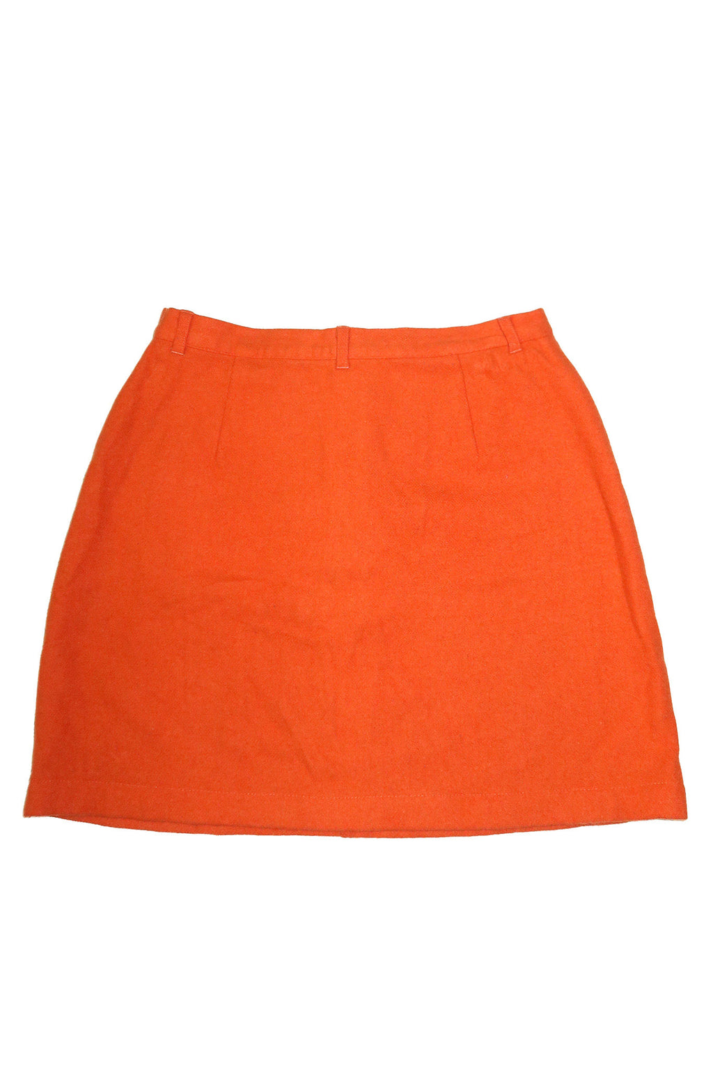 1990’s united colours of benetton wool mini skirt orange.