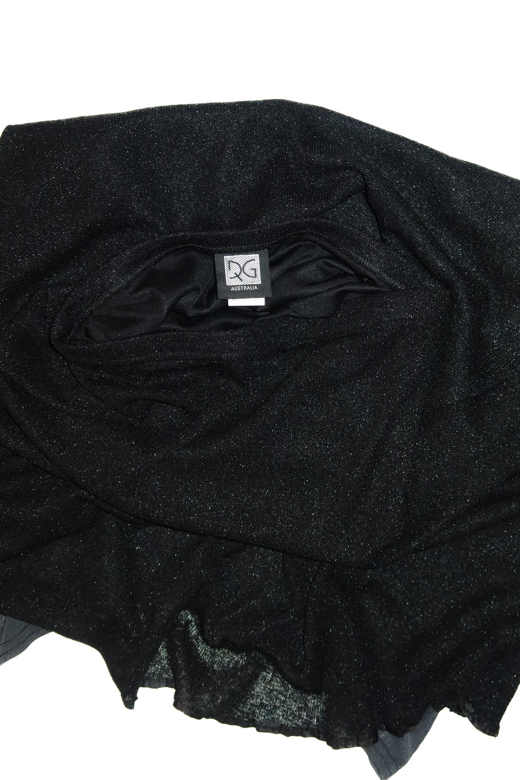 2000’s dq shimmer mesh maxi skirt black.