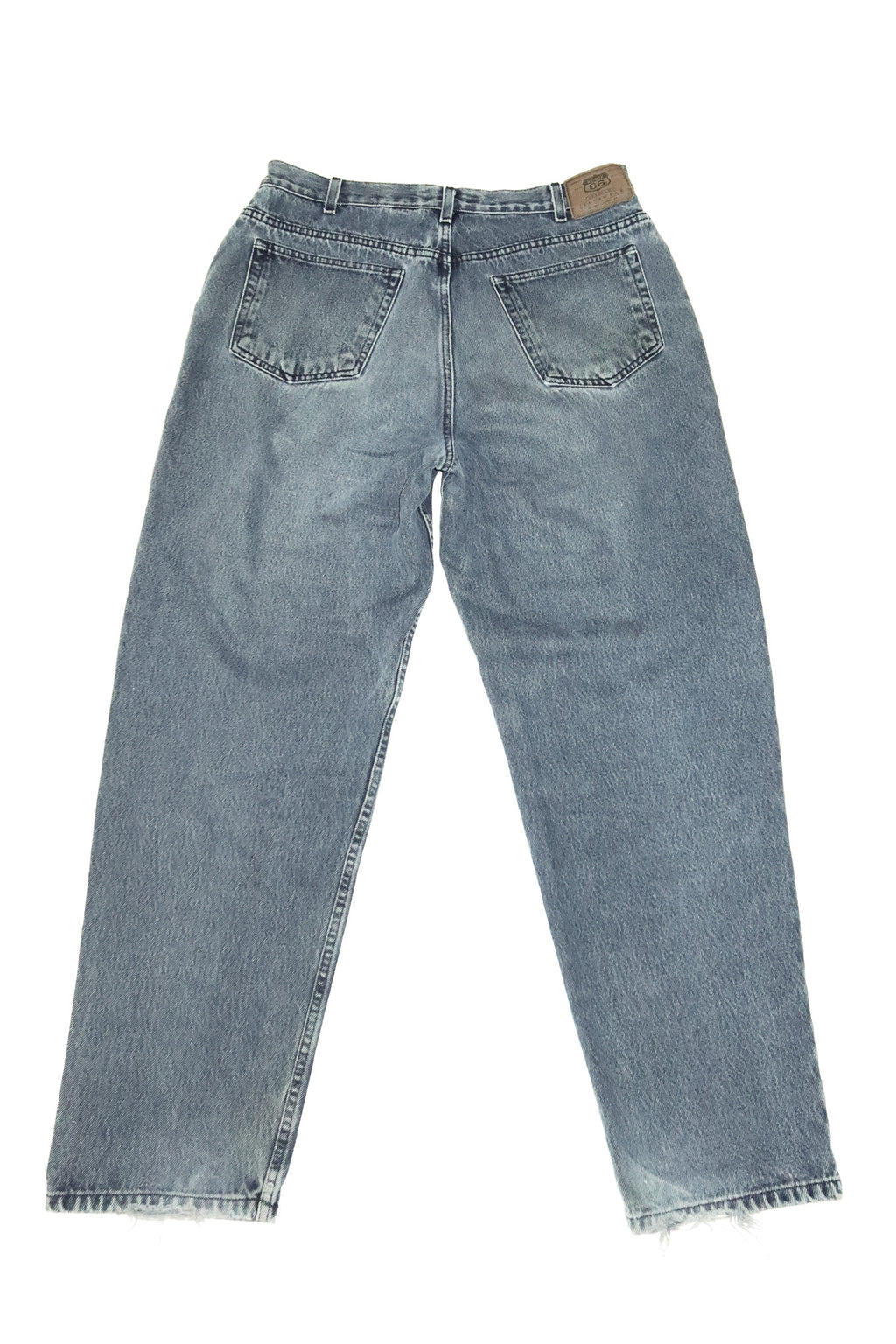 1990’s route 66 loose fit jeans grey washed blue.