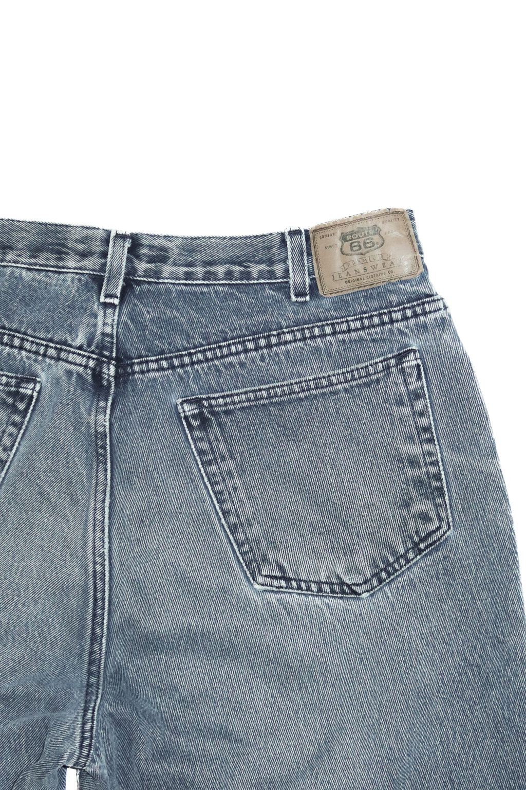 1990’s route 66 loose fit jeans grey washed blue.