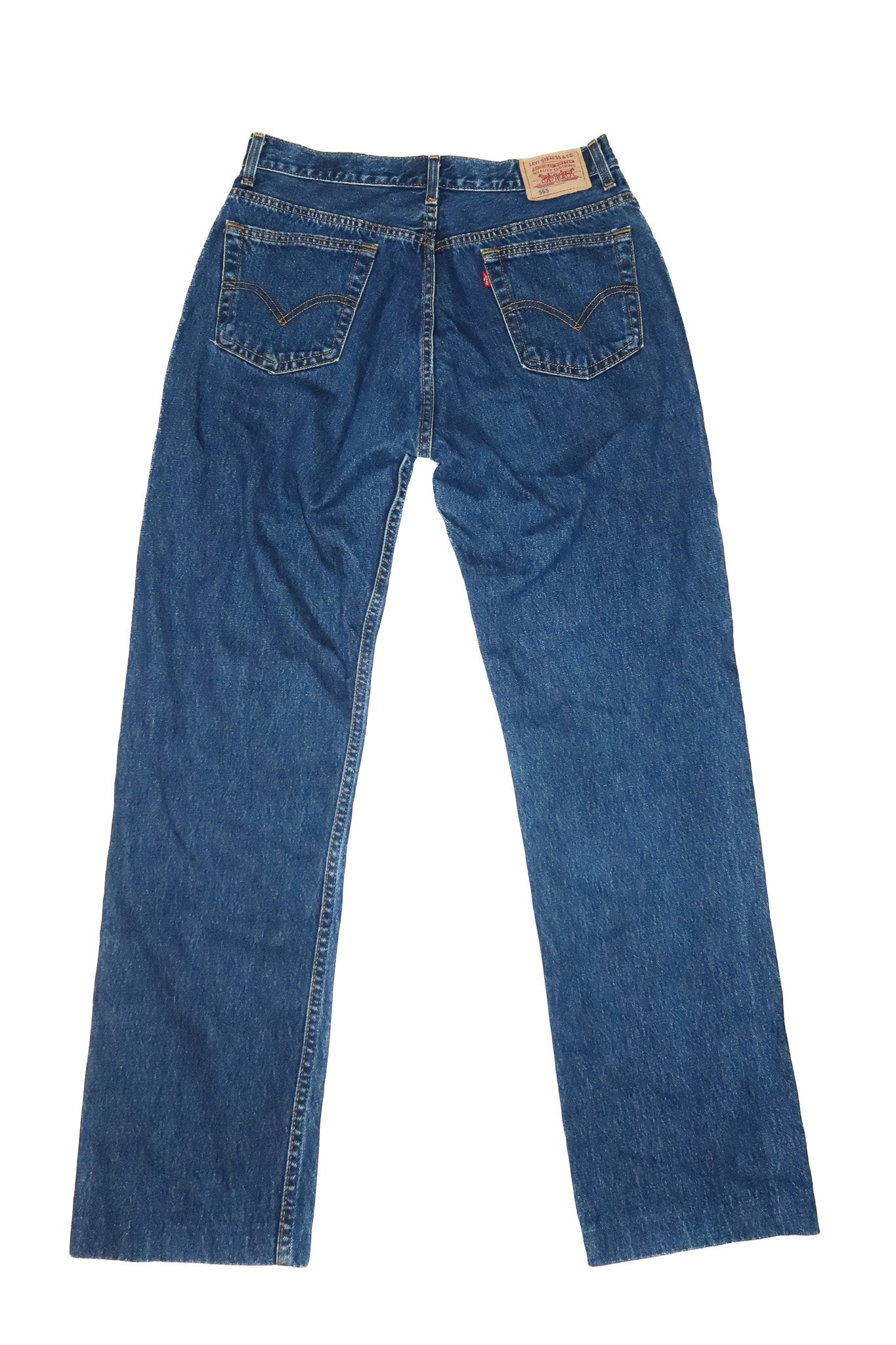 1990’s levi’s 555 straight leg jeans blue.